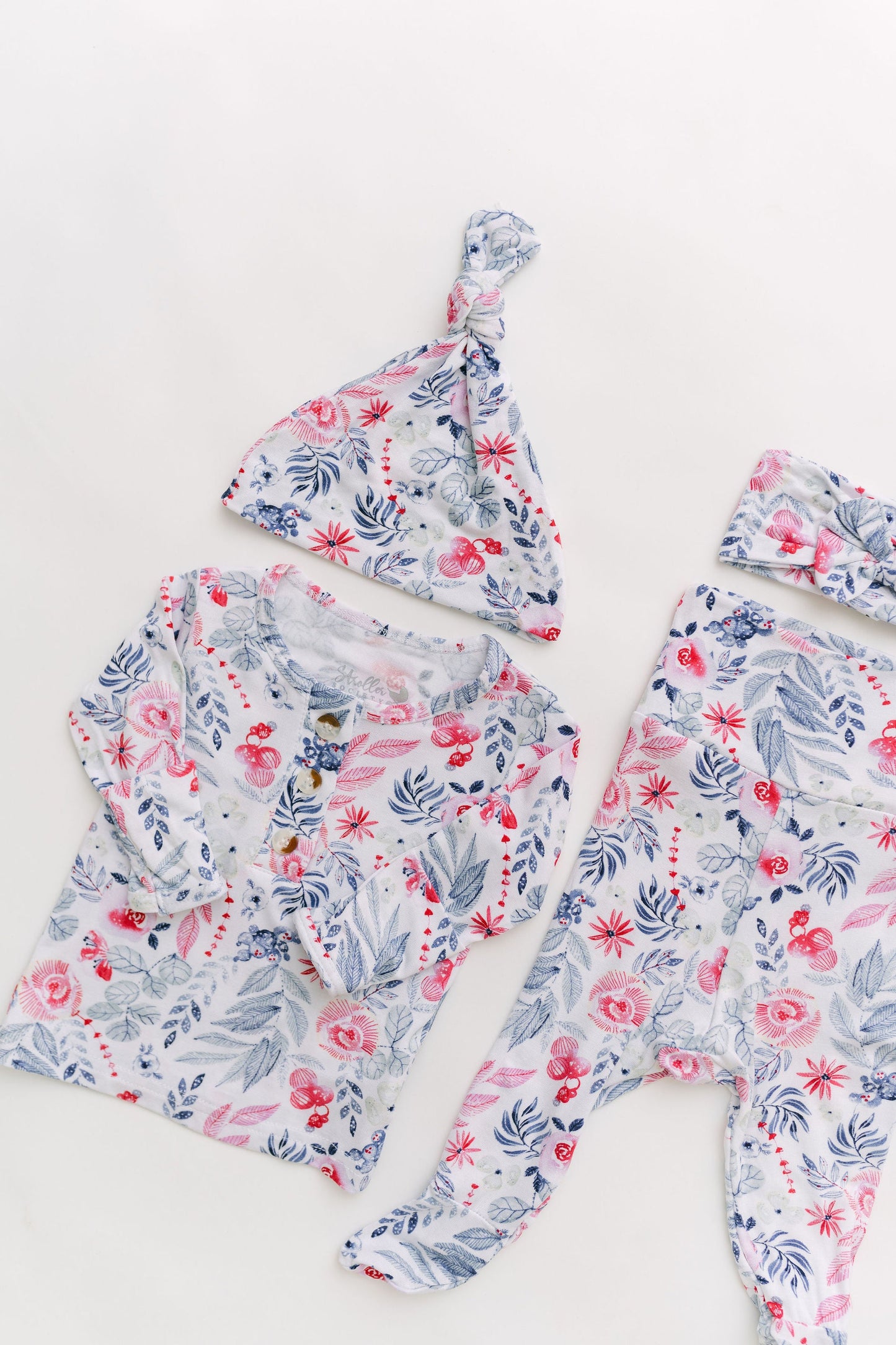 Stroller Society Top + Bottom Set - Bloom - Atara & Co