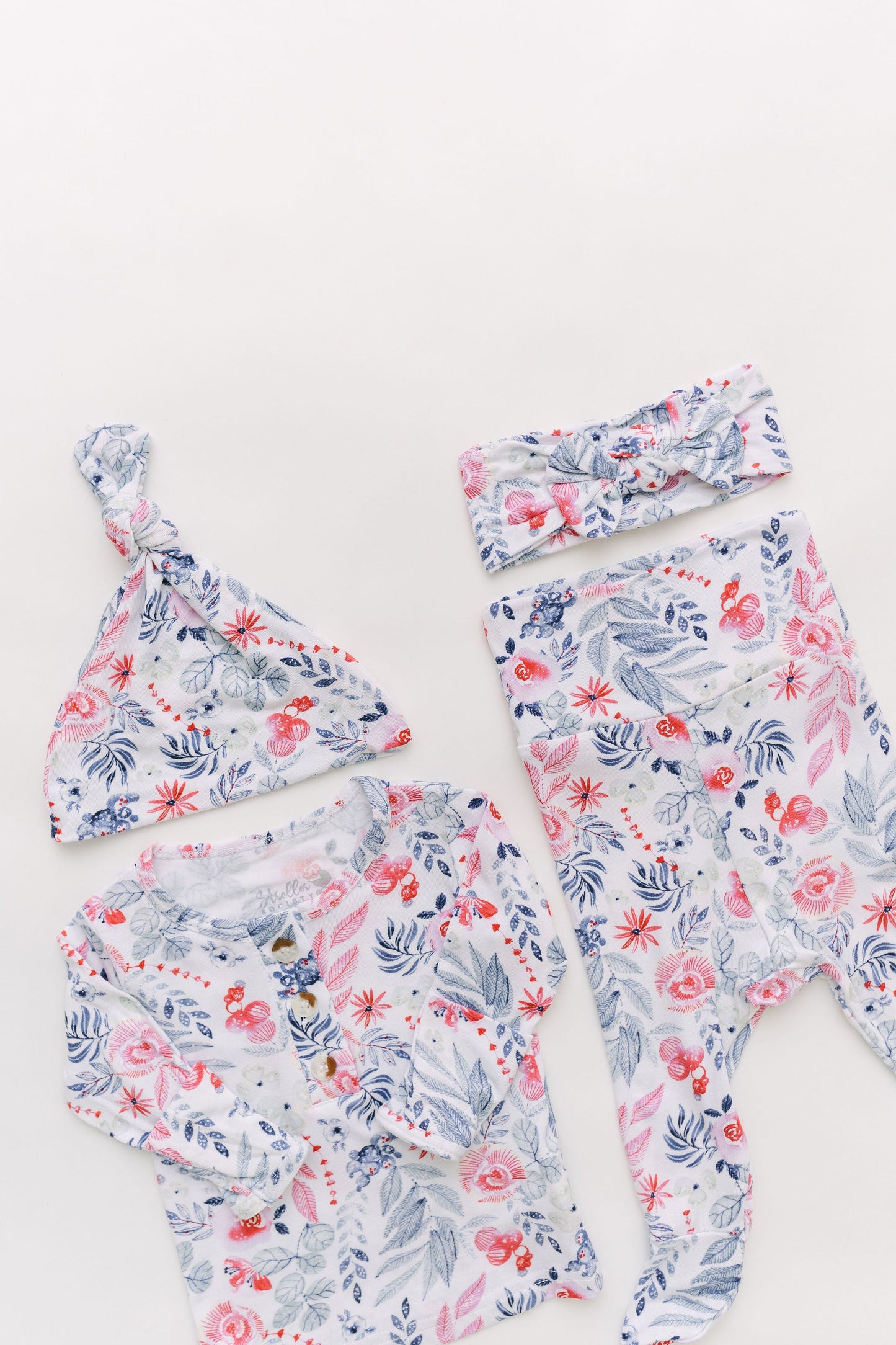 Stroller Society Top + Bottom Set - Bloom - Atara & Co