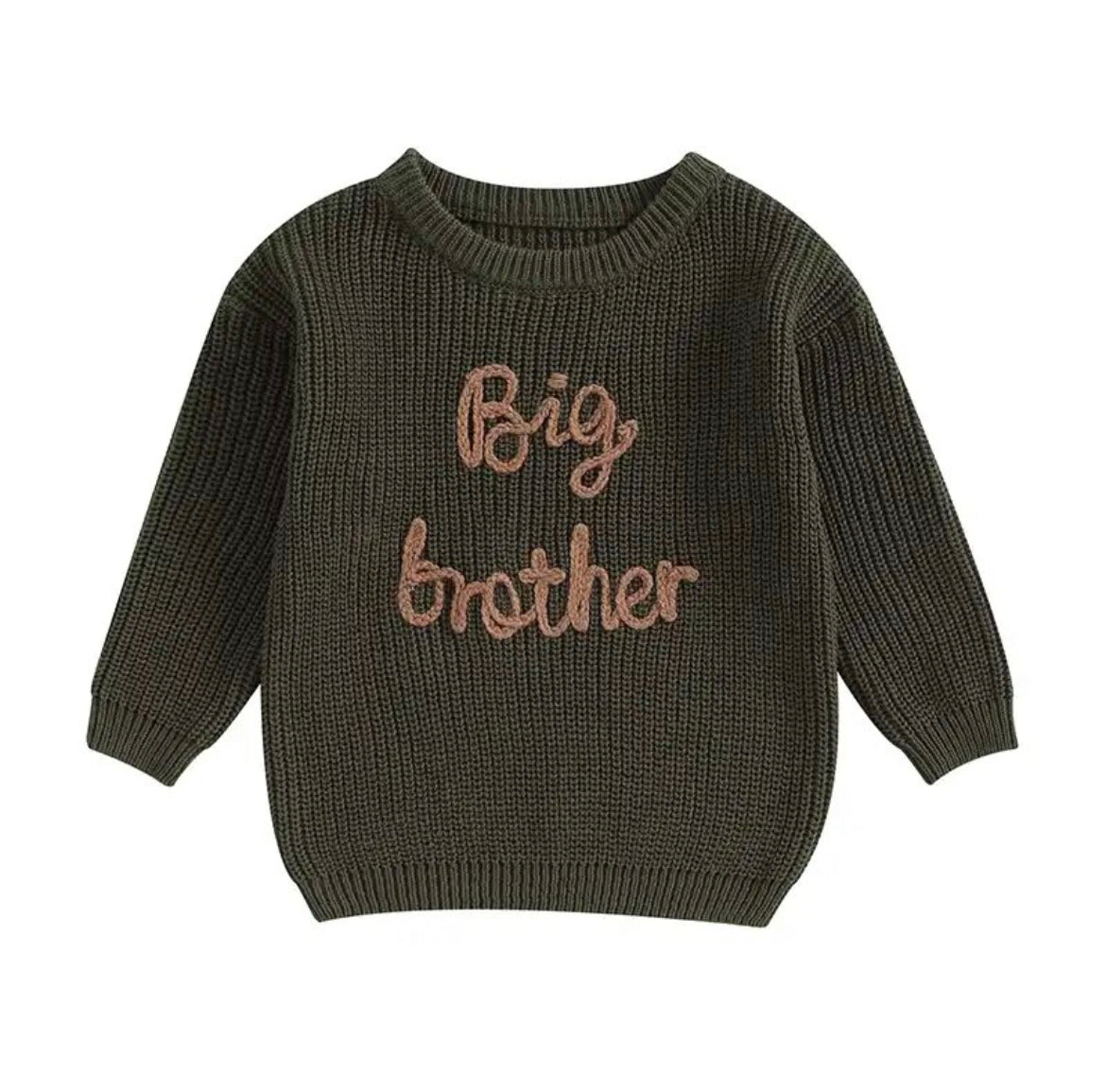 'Big Brother' Embroidered Knit Sweater - Atara & Co