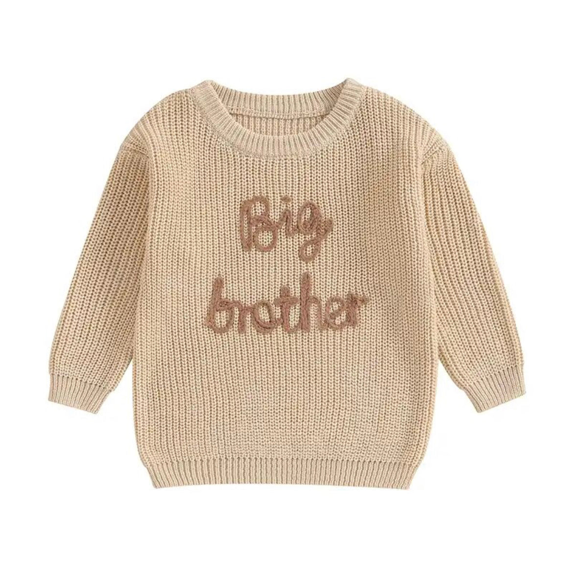 'Big Brother' Embroidered Knit Sweater - Atara & Co