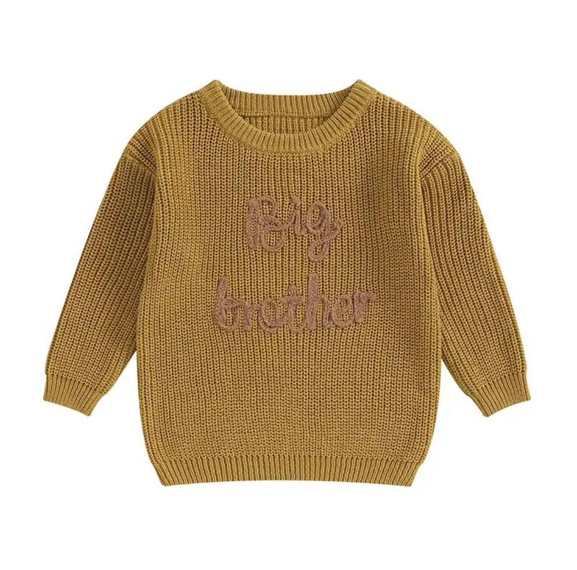 'Big Brother' Embroidered Knit Sweater - Atara & Co