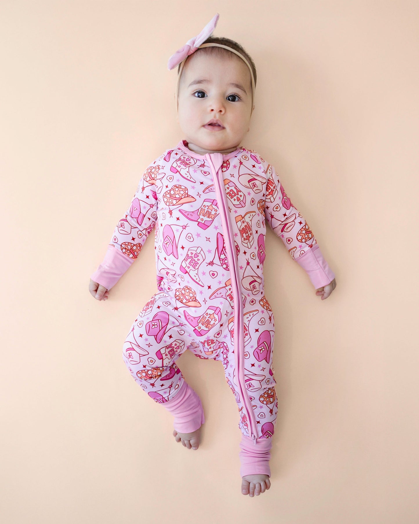 LPK Bamboo Zip Romper - Cowgirl