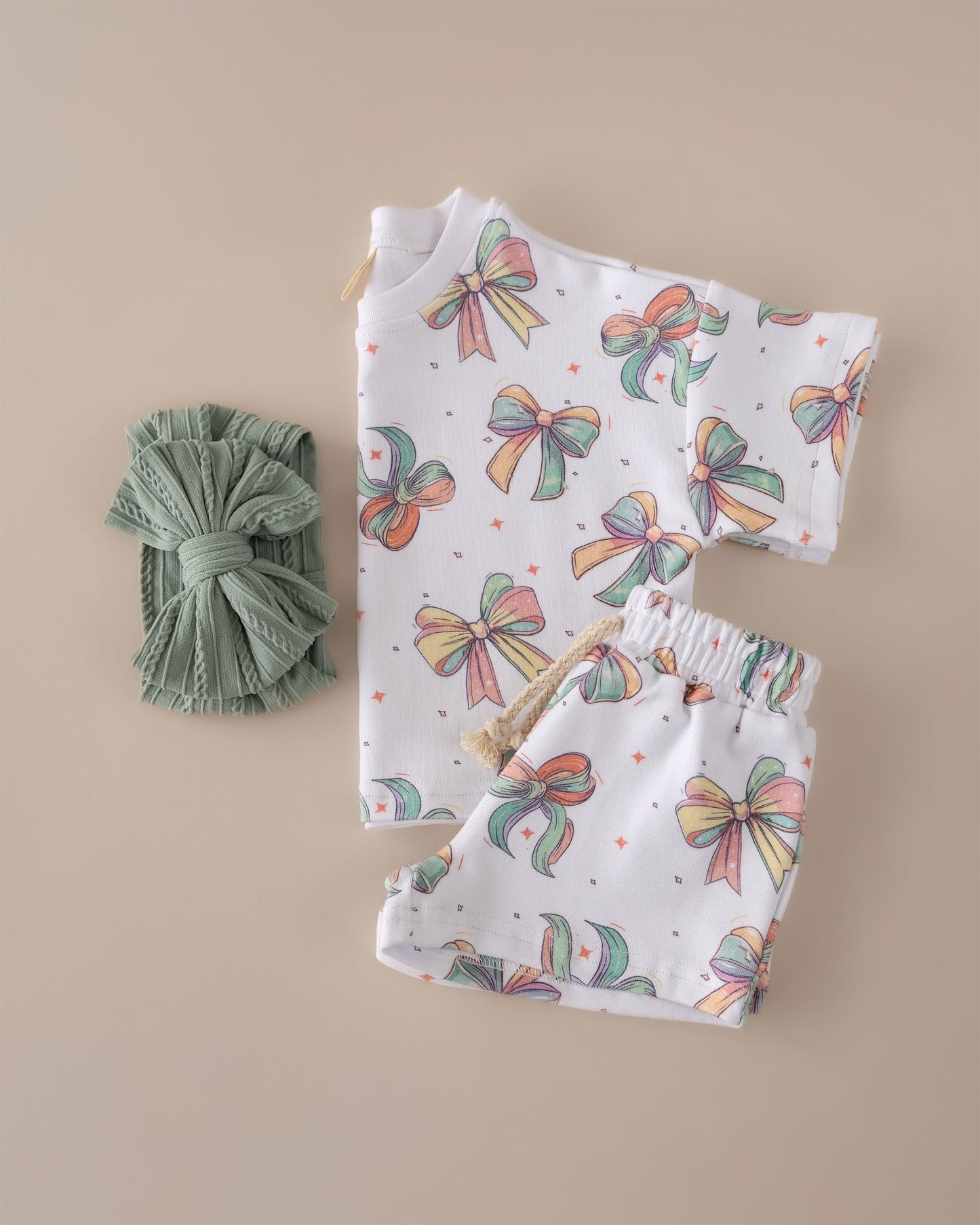 LPK Shorts Set - Happy Bows