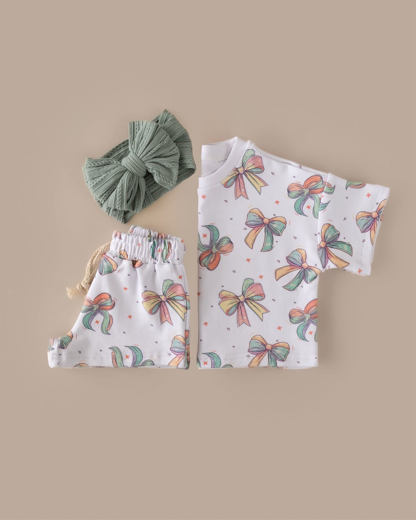 LPK Shorts Set - Happy Bows