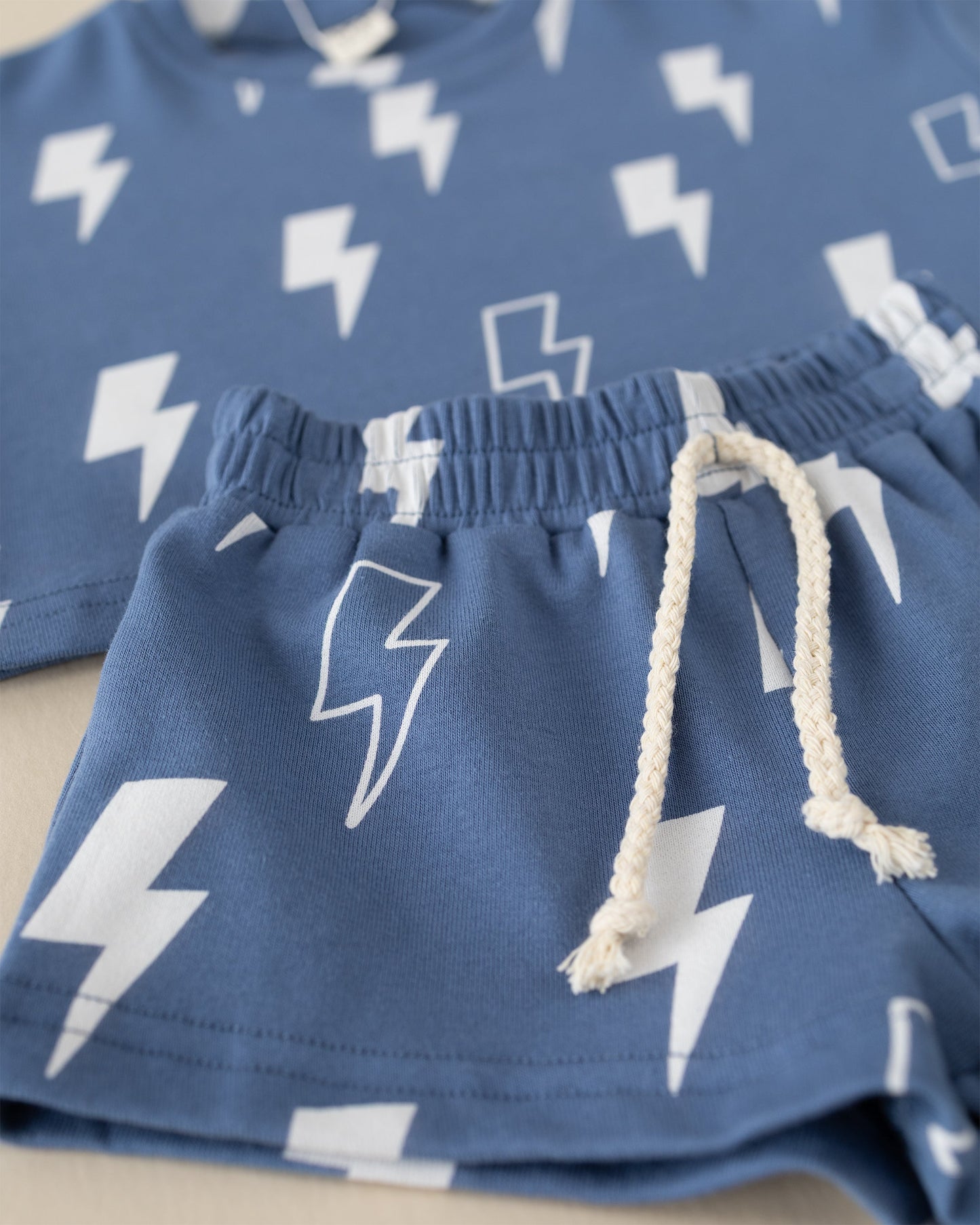 LPK Shorts Set - Blue Bolts