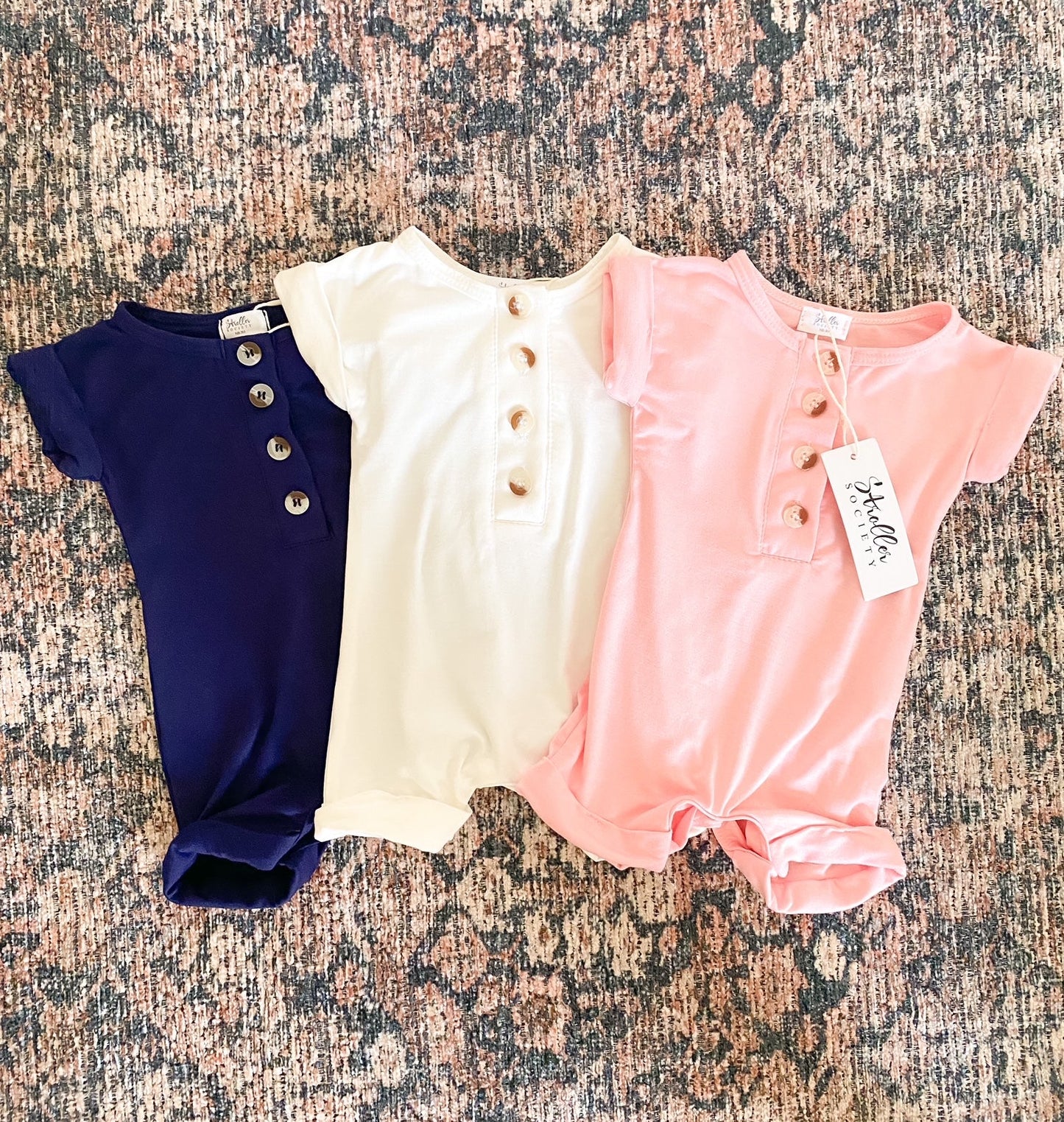 Stroller Society Short Sleeve Romper - Atara & Co