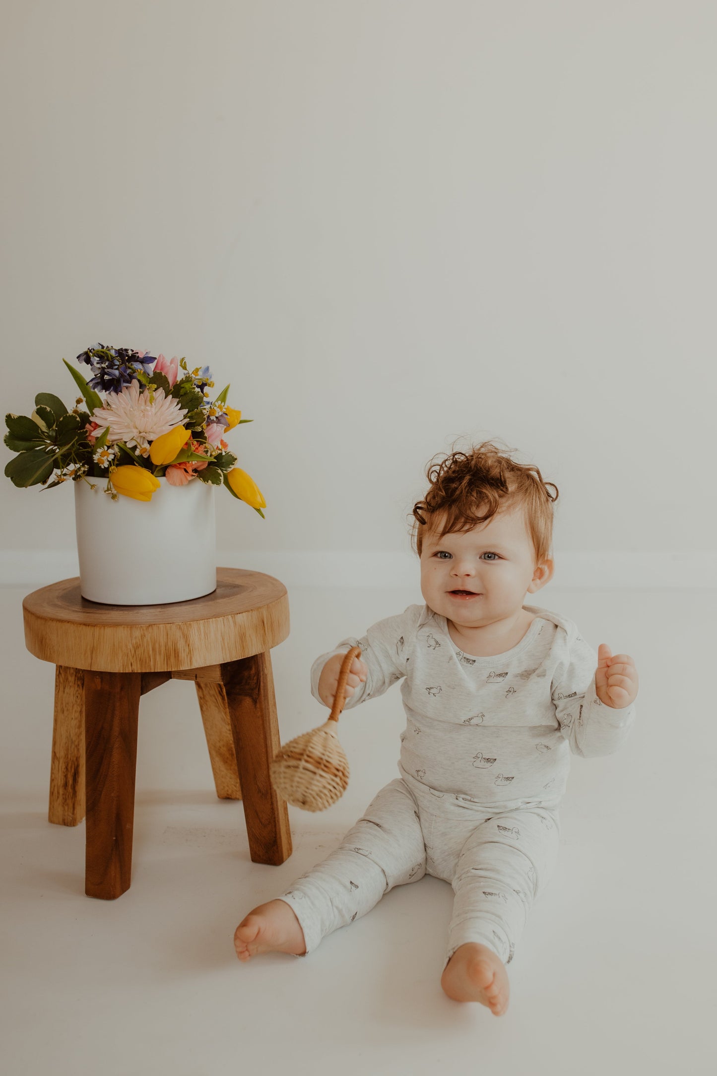 Mebie Baby Duck Cotton Cozy Set
