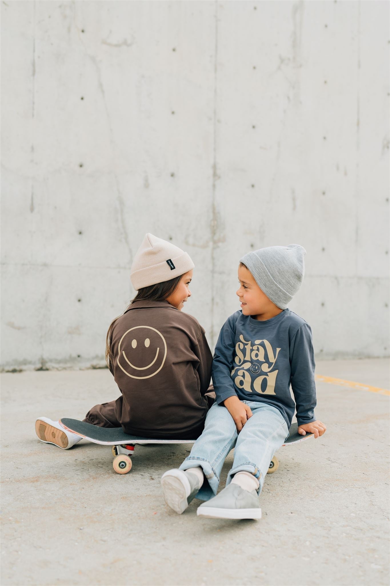 Mebie Baby Stay Rad Long Sleeve Cotton Tee - Atara & Co