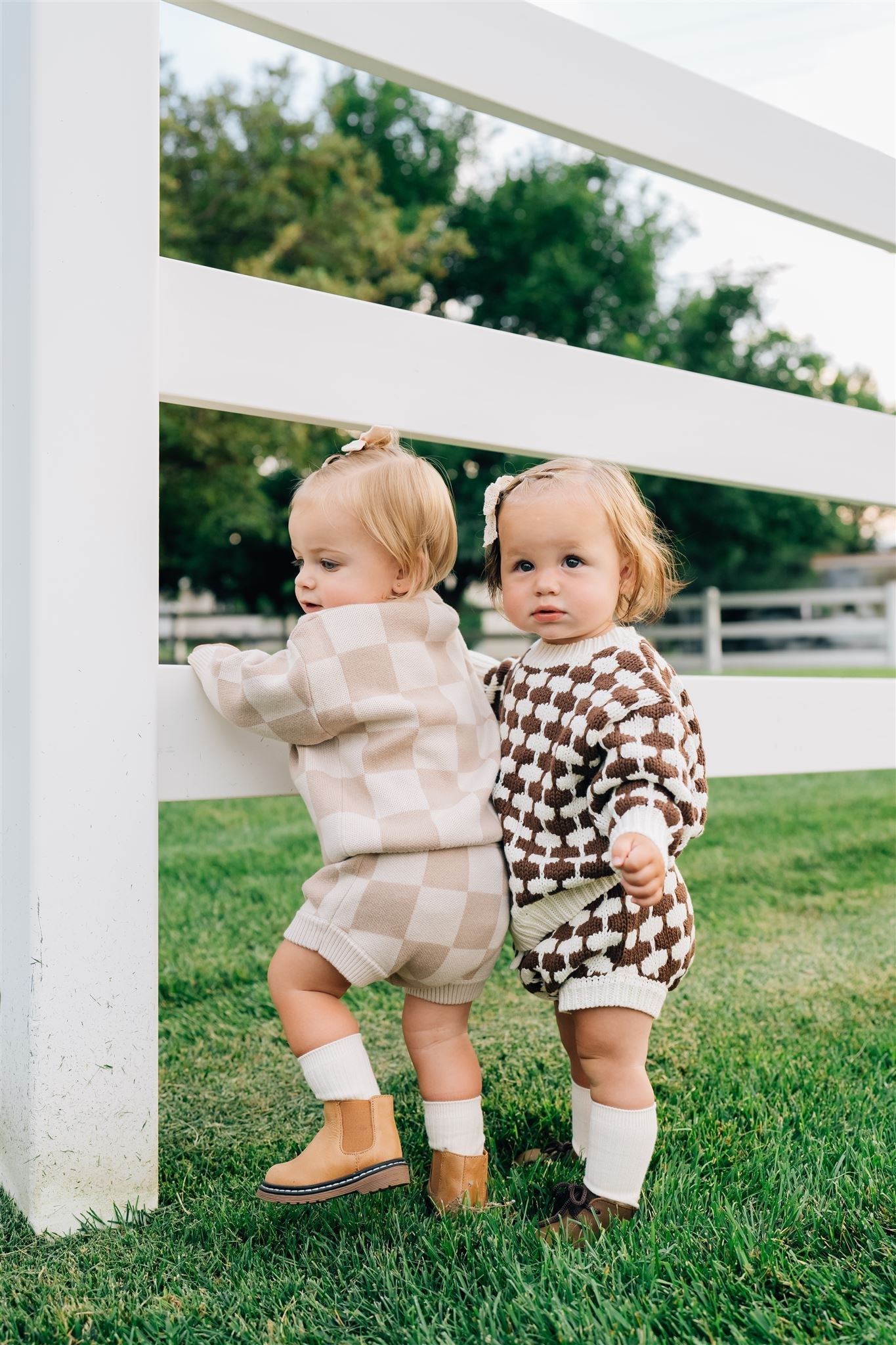 Mebie Baby Checkered Knit Bloomers - Atara & Co