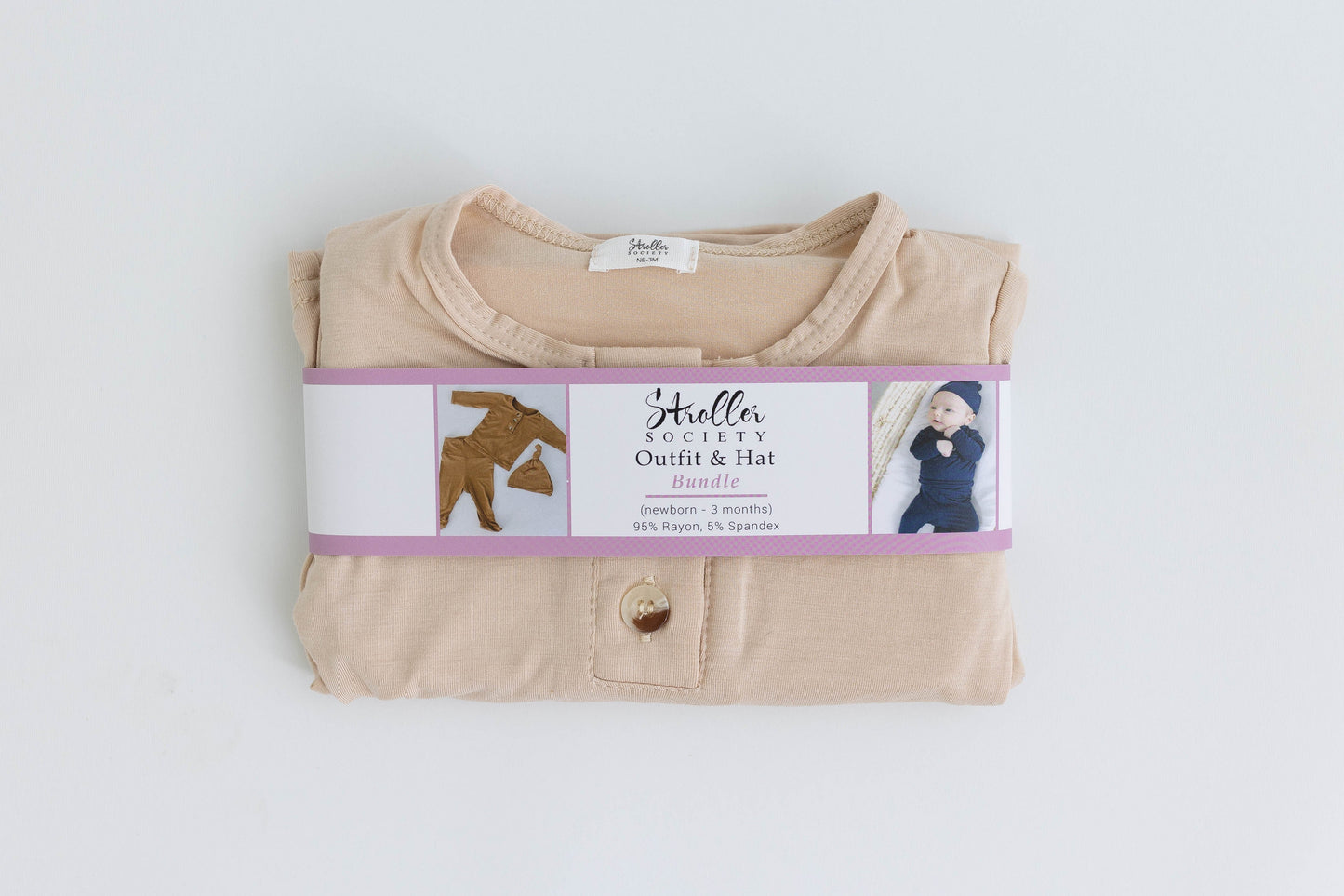 Stroller Society Top + Bottom Set - Sand - Atara & Co