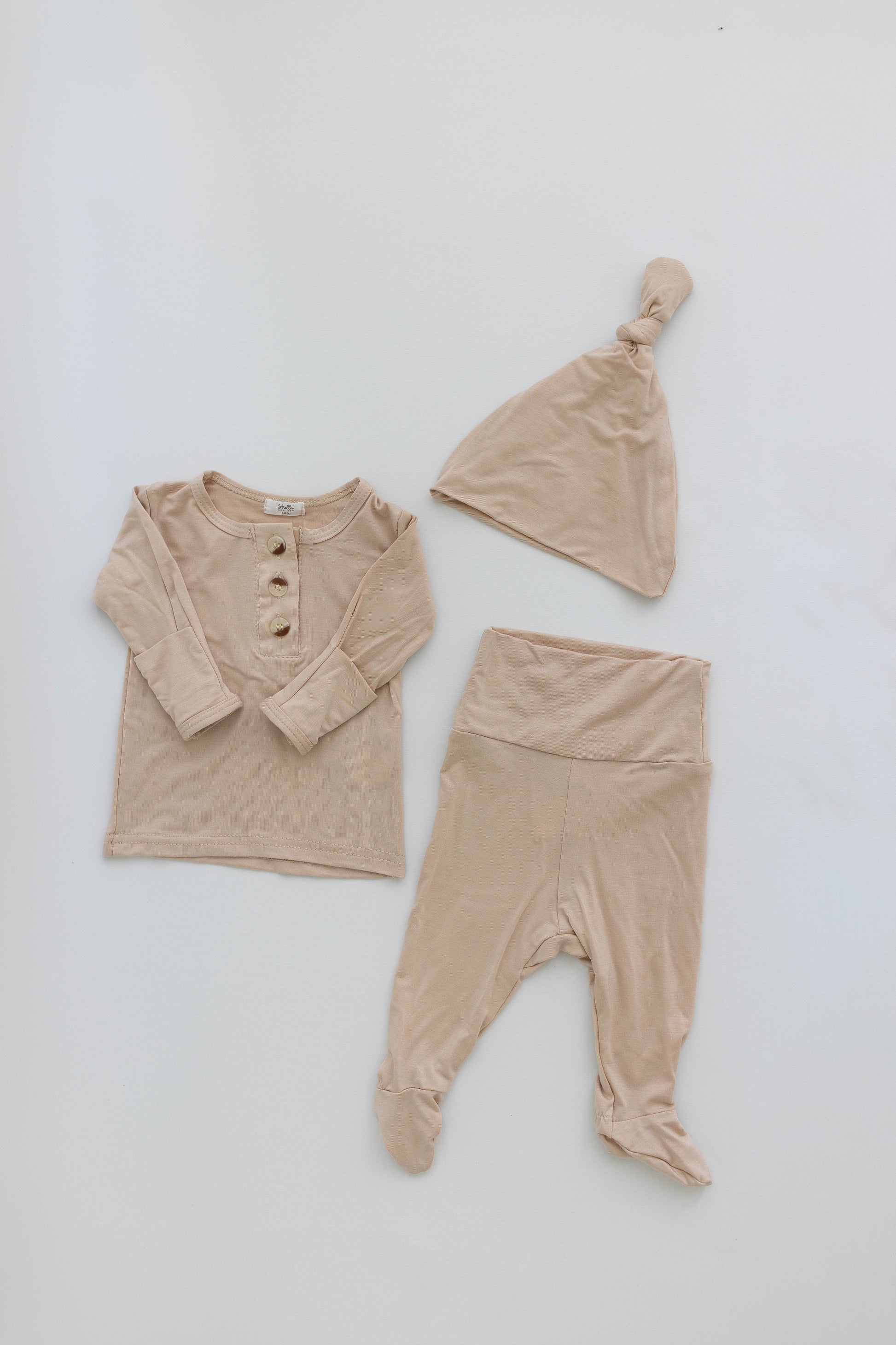 Stroller Society Top + Bottom Set - Sand - Atara & Co