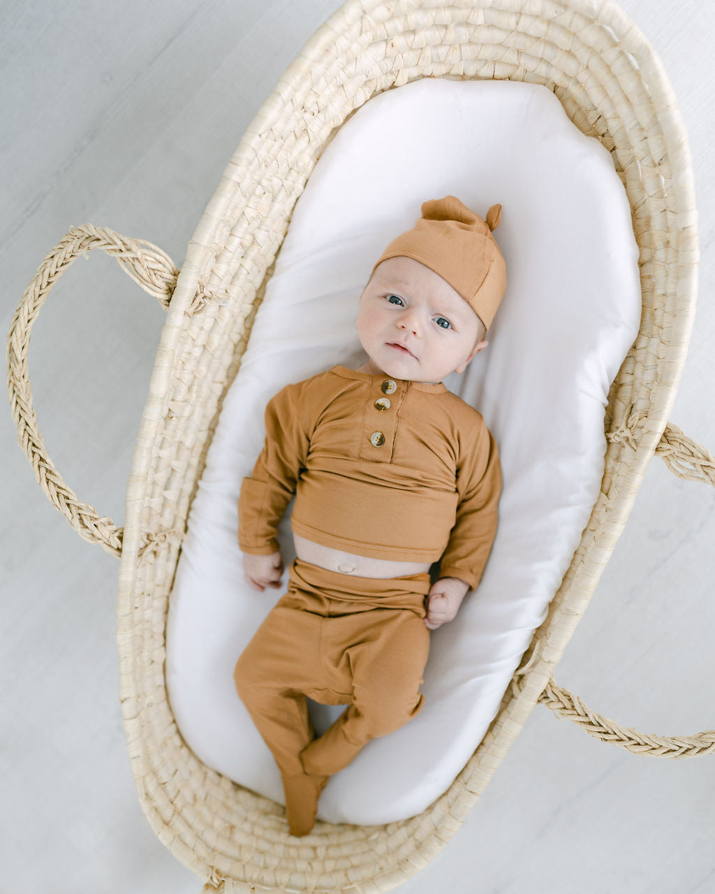 Stroller Society Top + Bottom Set - Camel - Atara & Co