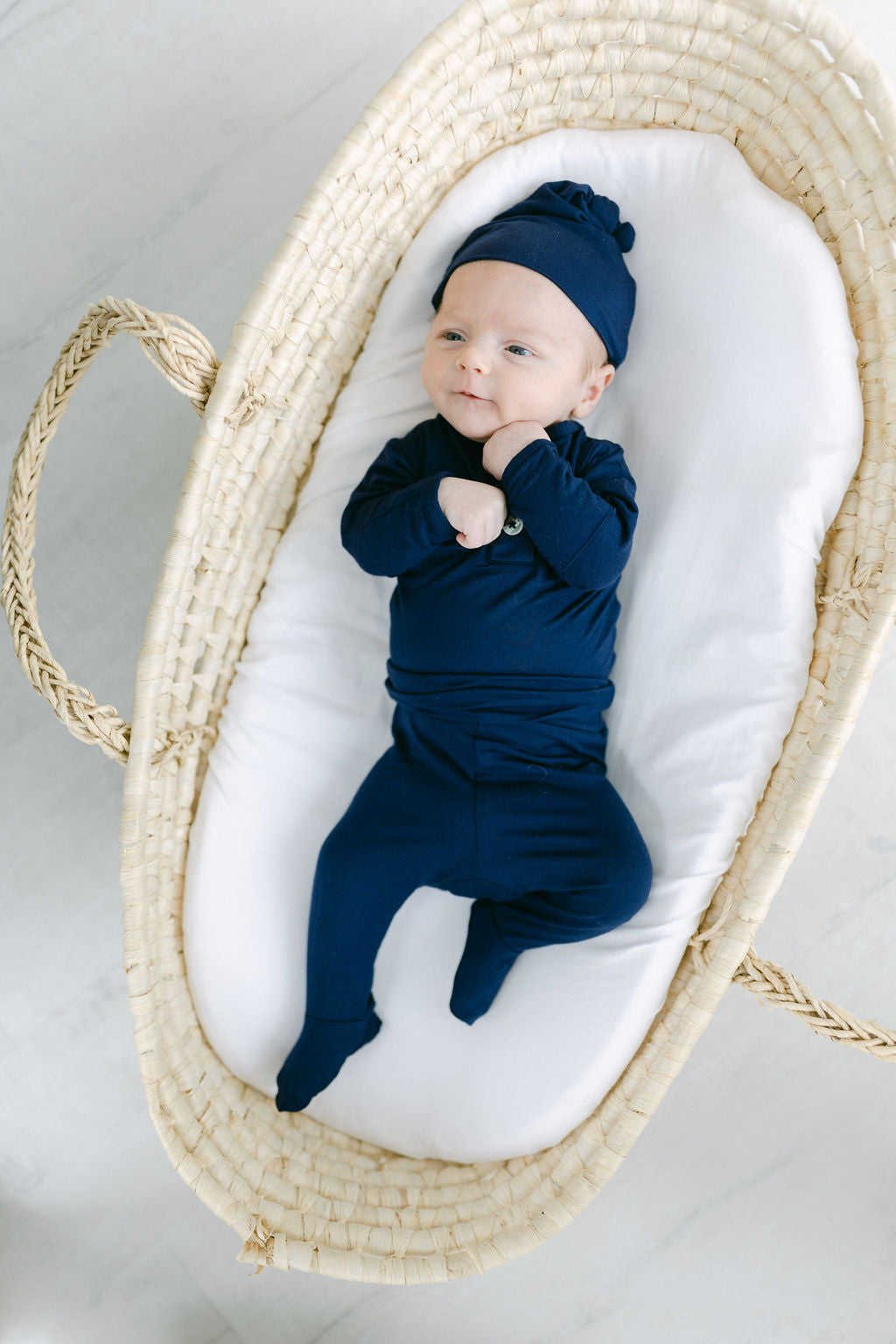 Stroller Society Top + Bottom Set - Navy - Atara & Co