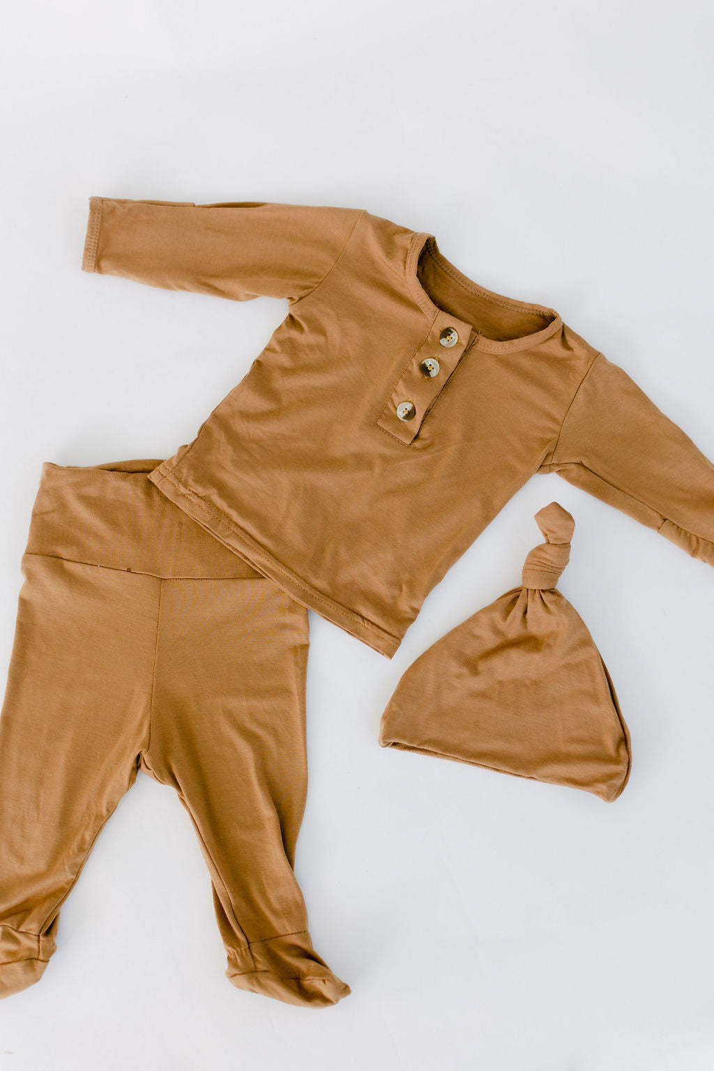 Stroller Society Top + Bottom Set - Camel - Atara & Co