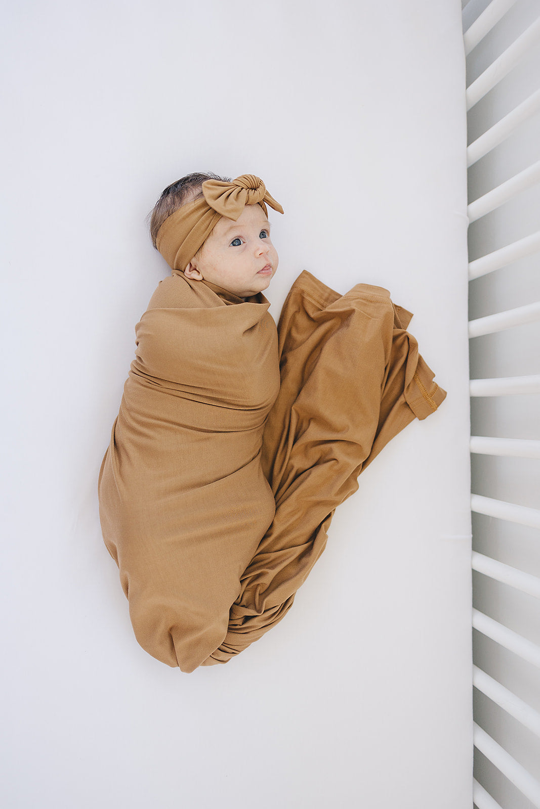 Mebie Baby Swaddle Set - Mustard - Atara & Co