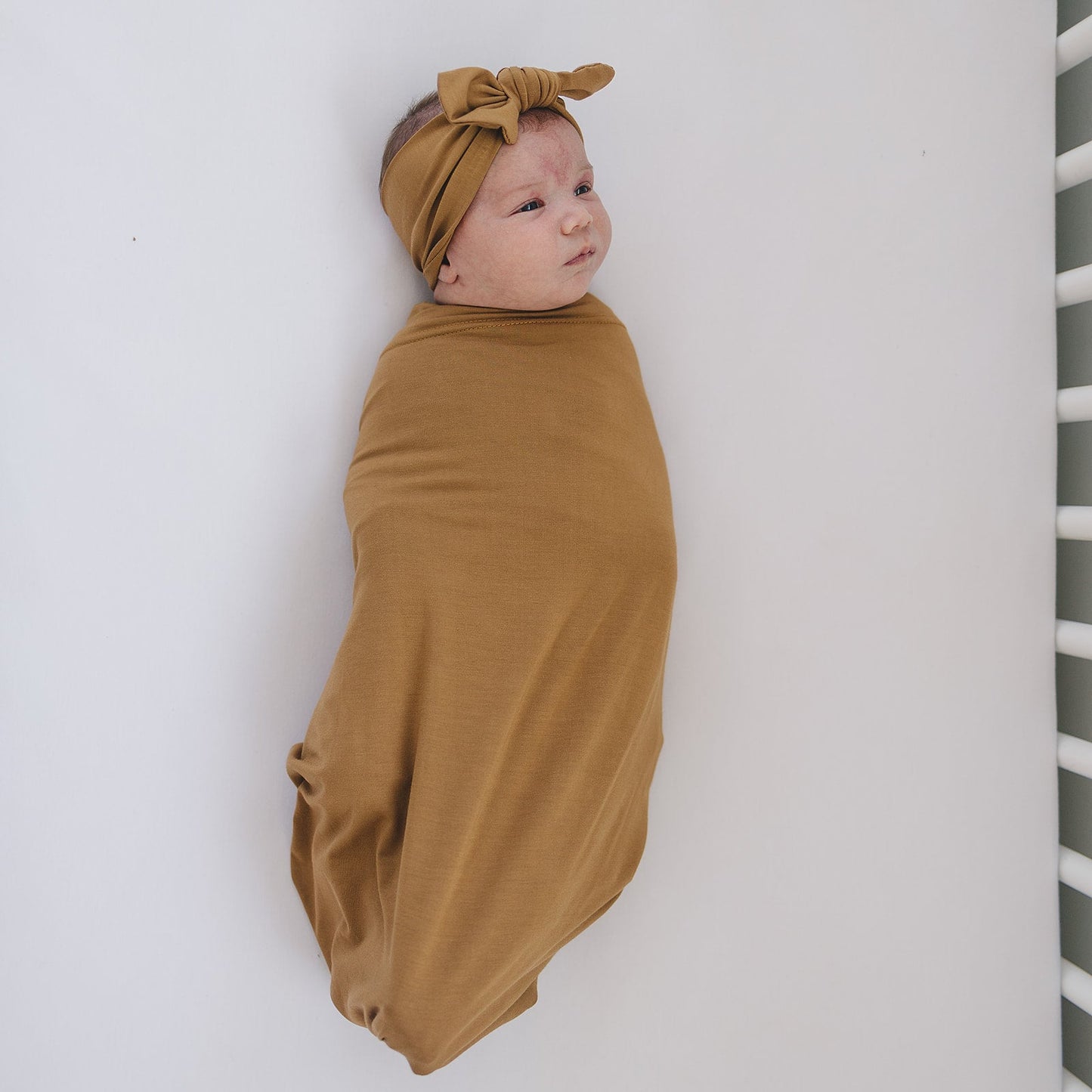 Mebie Baby Swaddle Set - Mustard - Atara & Co