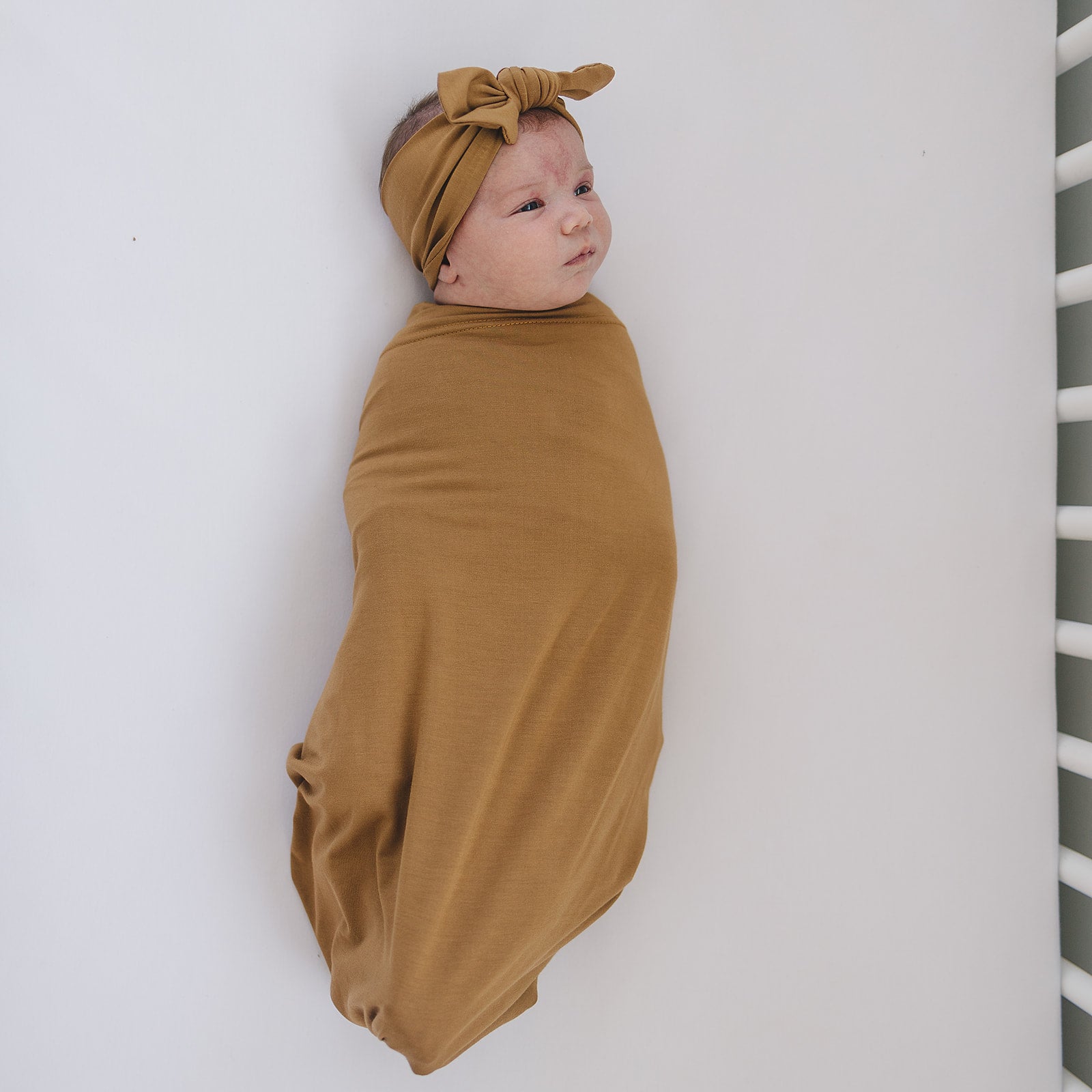 Mebie Baby Swaddle Set - Mustard - Atara & Co