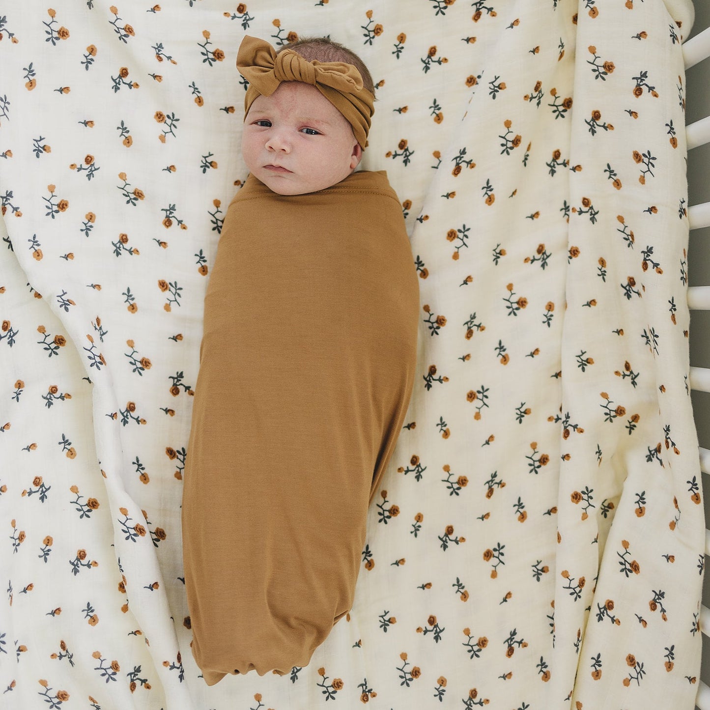 Mebie Baby Swaddle Set - Mustard - Atara & Co