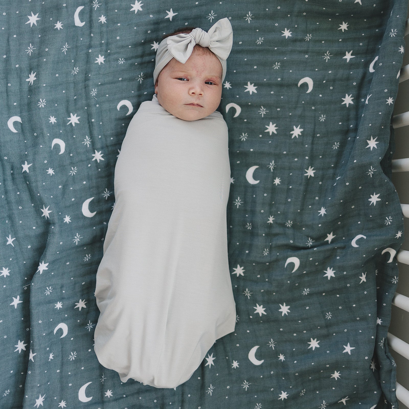 Mebie Baby Swaddle Set - Stone - Atara & Co