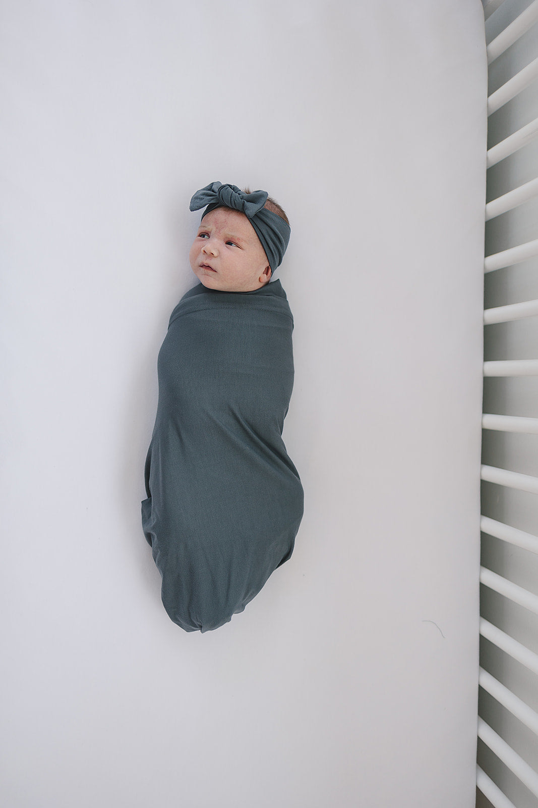 Mebie Baby Swaddle Set - Charcoal - Atara & Co