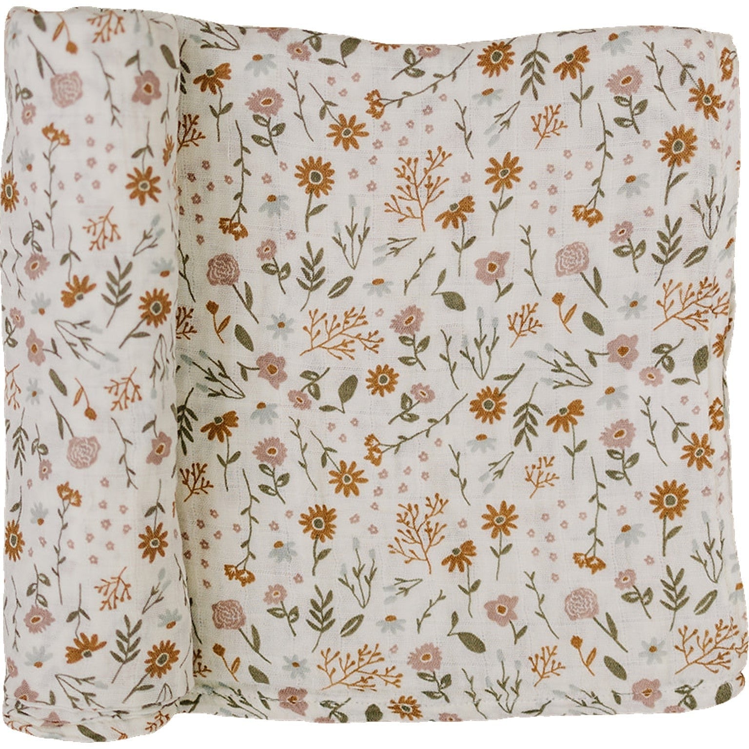 Mebie Baby Muslin Swaddle - Meadow Floral - Atara & Co