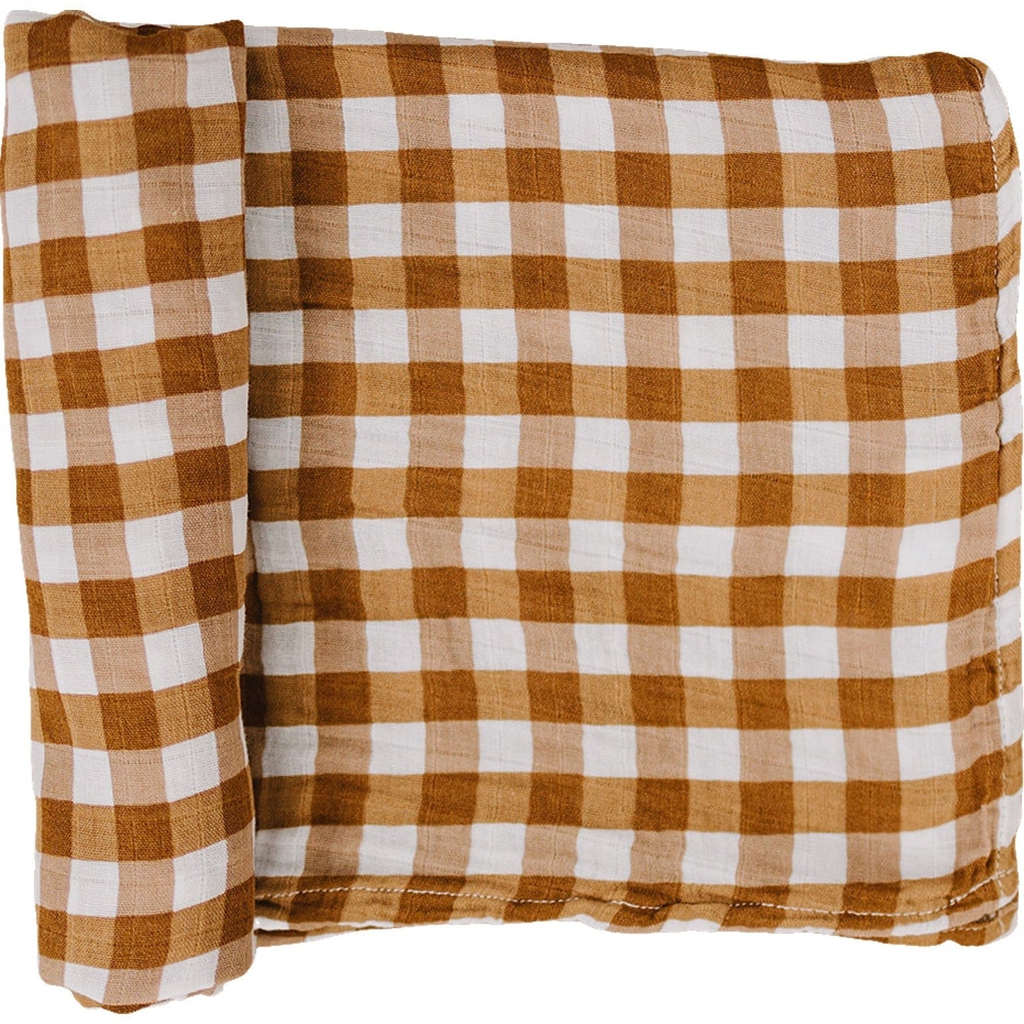 Mebie Baby Muslin Swaddle - Gingham - Atara & Co