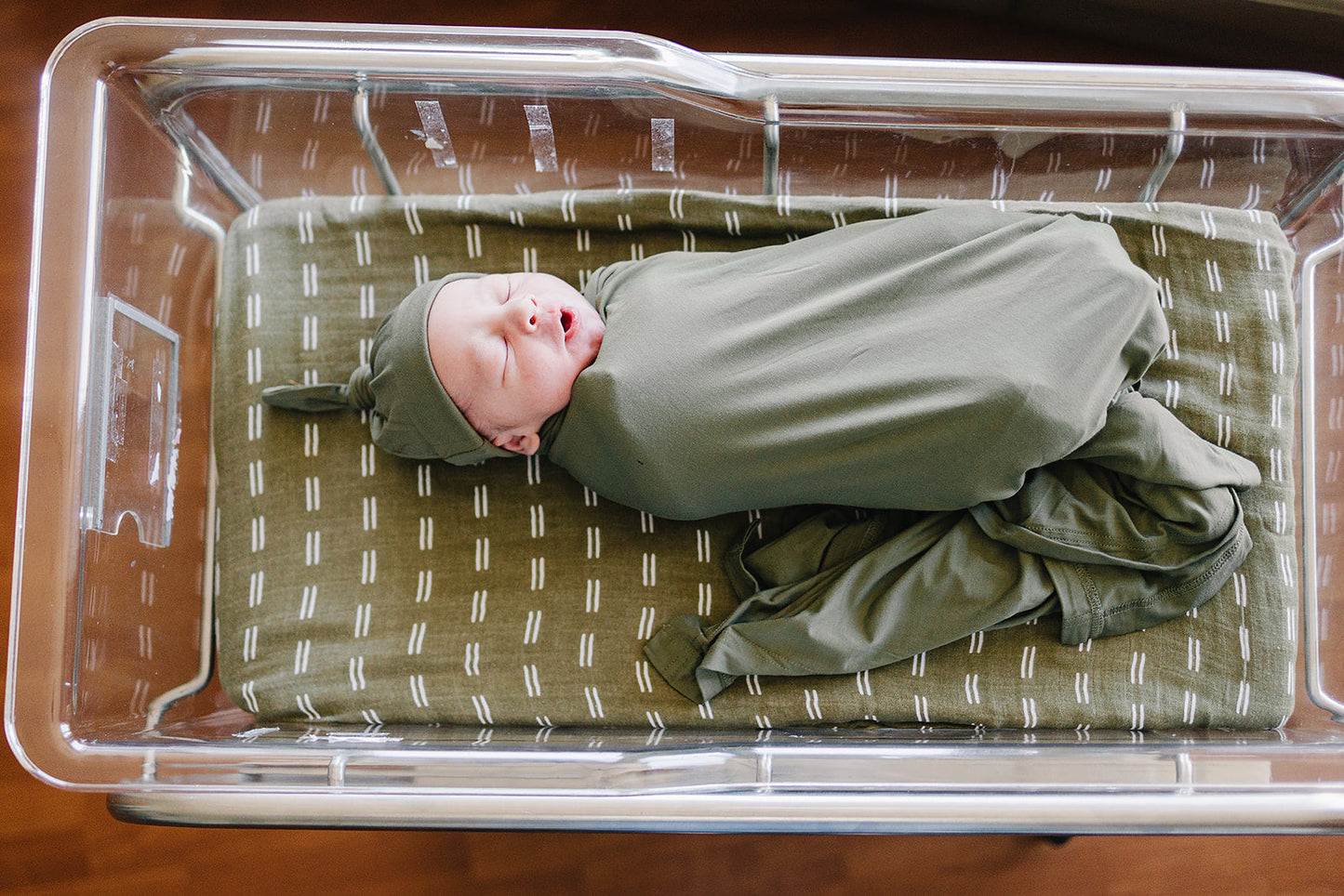 Mebie Baby Swaddle Set - Olive - Atara & Co