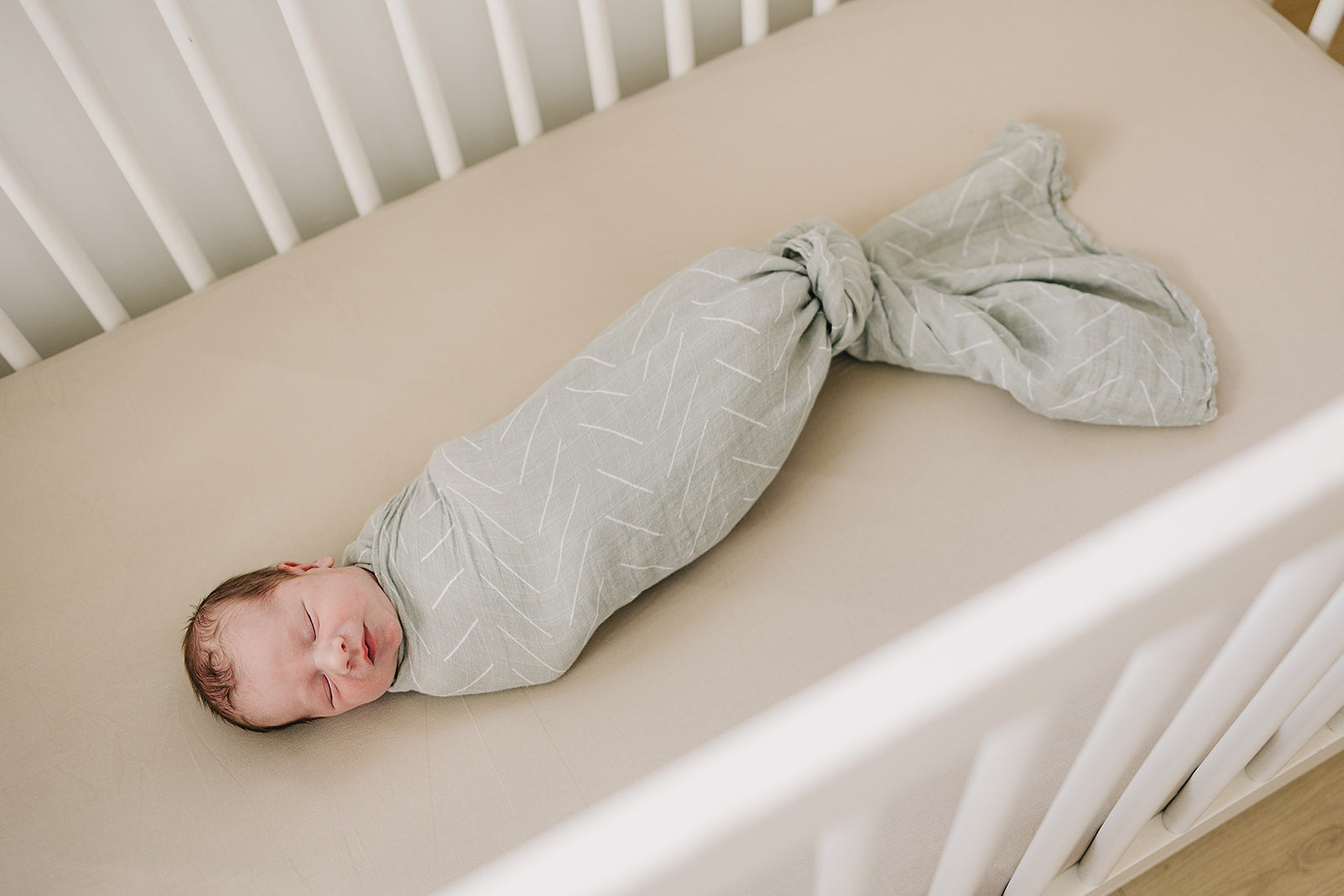 Mebie Baby Muslin Swaddle - Desert Sage - Atara & Co