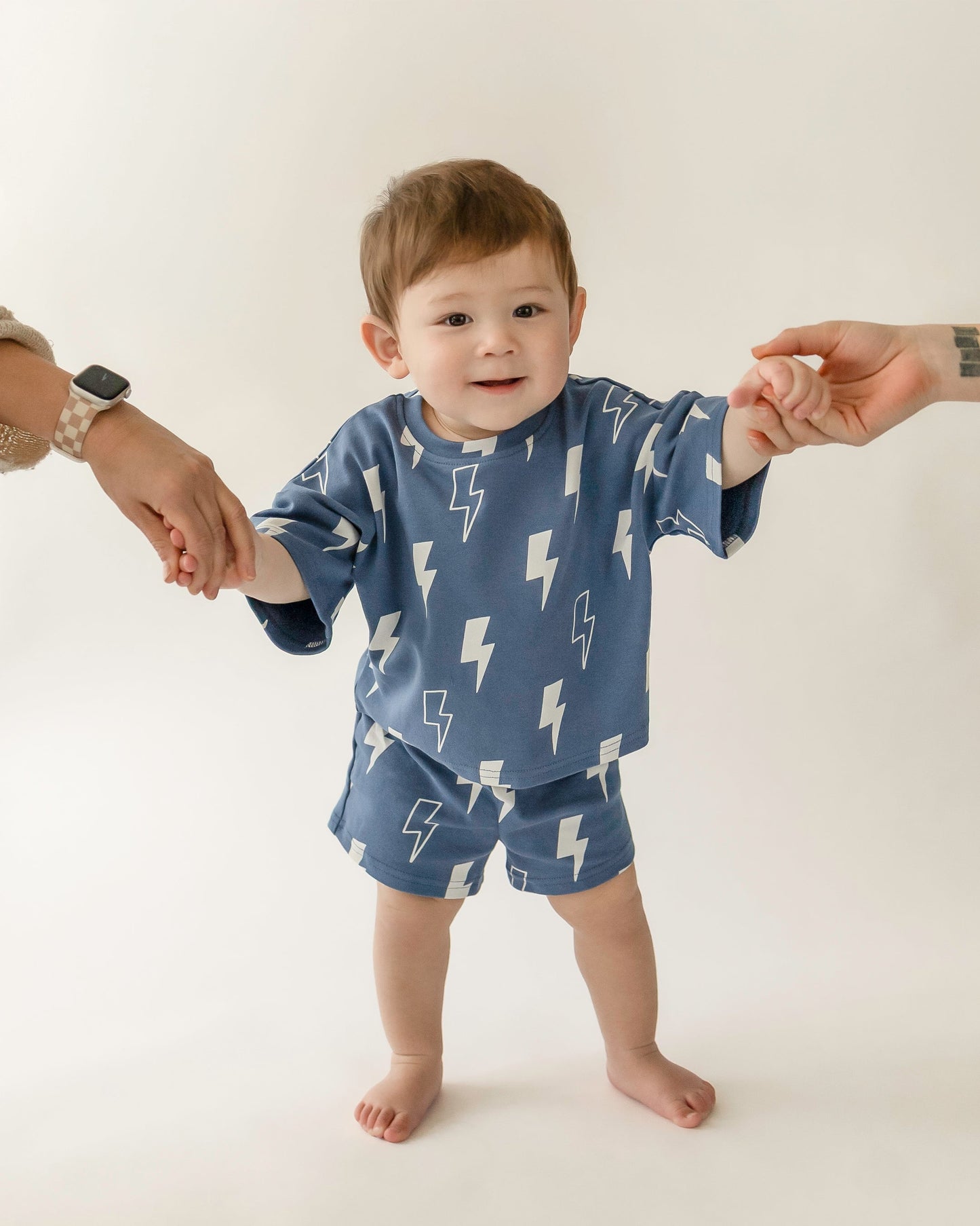 LPK Shorts Set - Blue Bolts