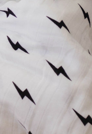 Forever French Muslin Swaddle - Lightning Bolt - Atara & Co