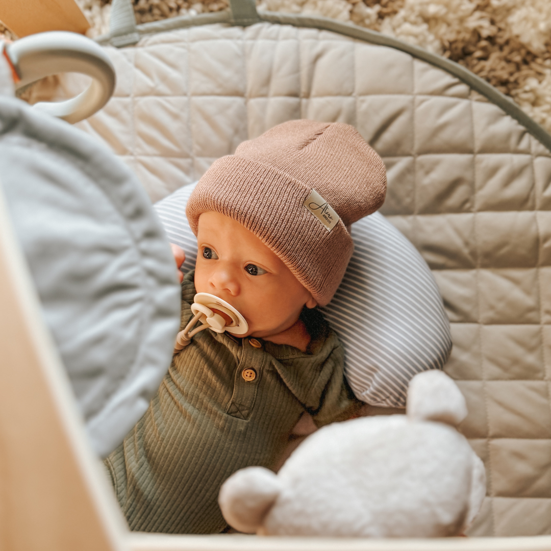 Soft Knitted Cuff Baby Beanie** - Atara & Co