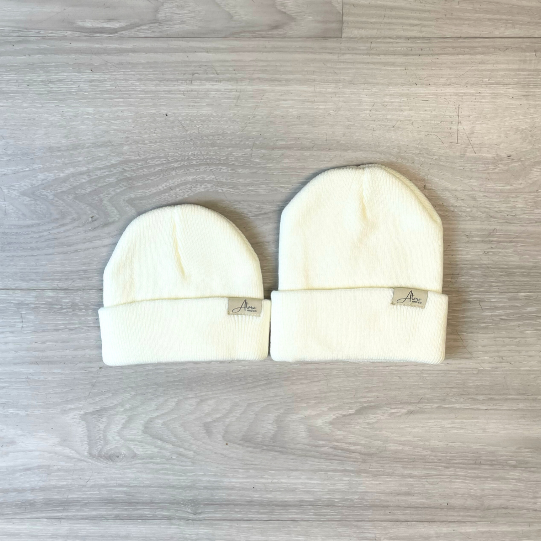 Soft Knitted Cuff Baby Beanie** - Atara & Co