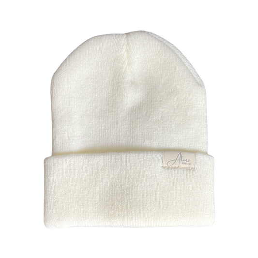 Soft Knitted Cuff Baby Beanie** - Atara & Co