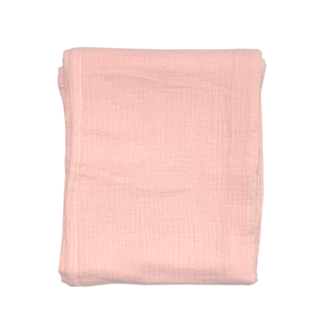 Muslin Baby Swaddle Blanket - Pink