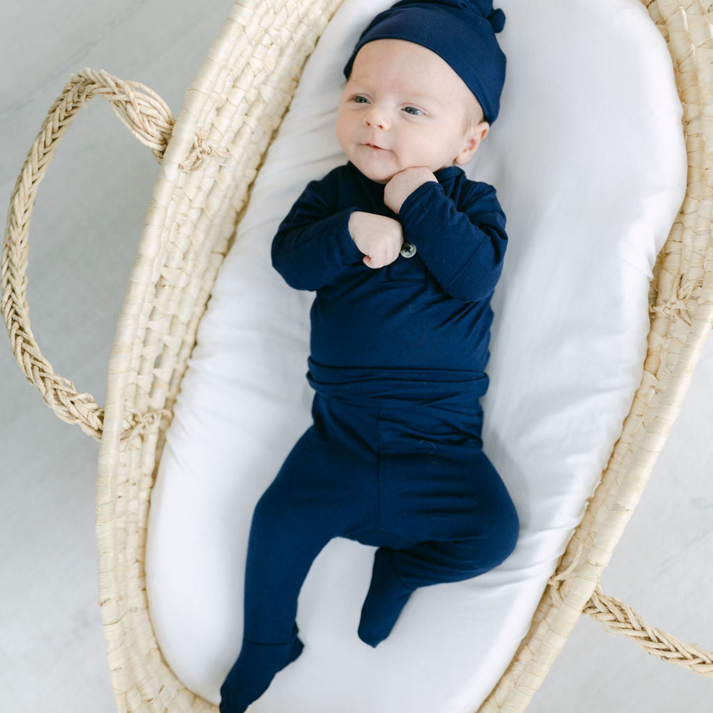 Stroller Society Top + Bottom Set - Navy - Atara & Co