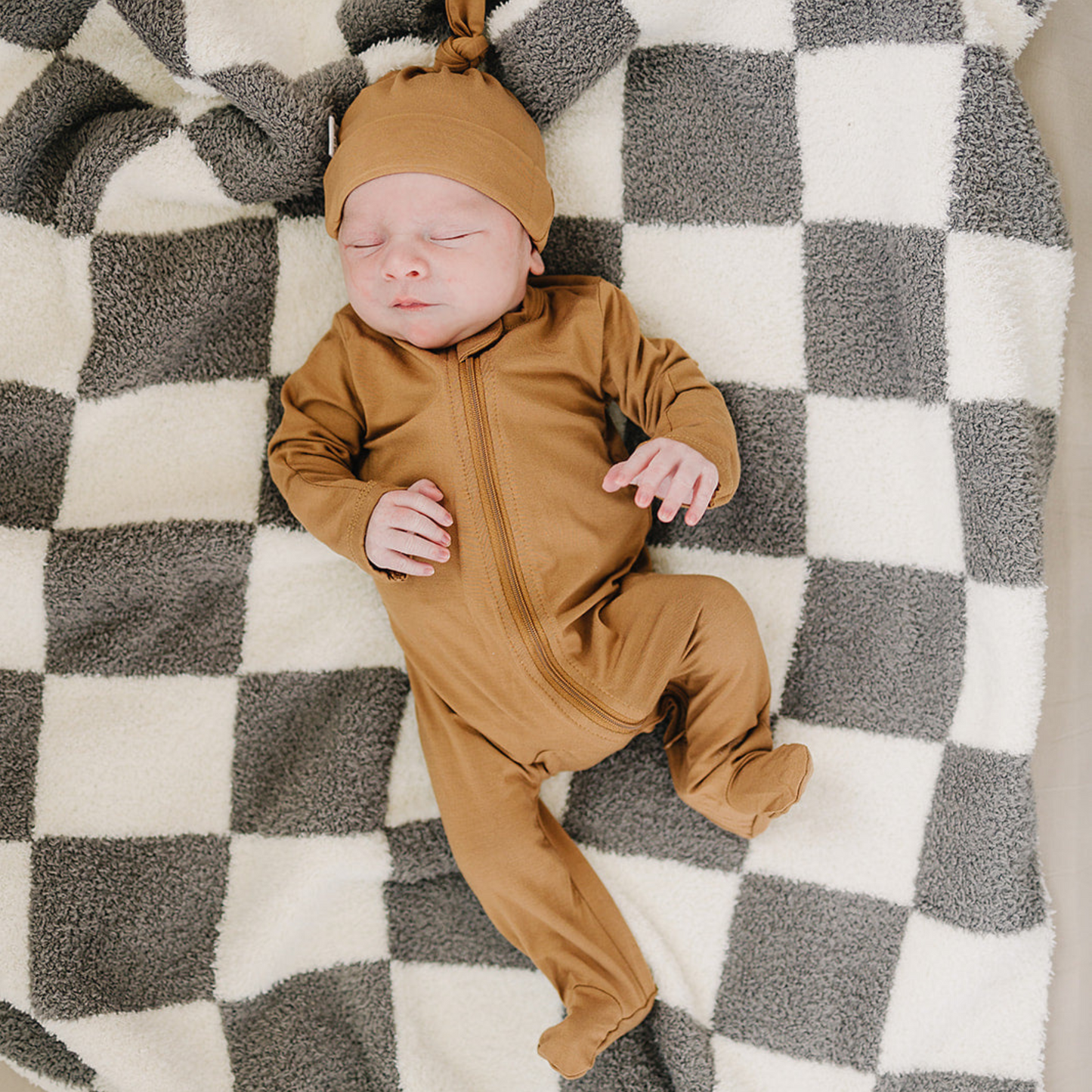 Mebie Baby Bamboo Romper - Mustard - Atara & Co