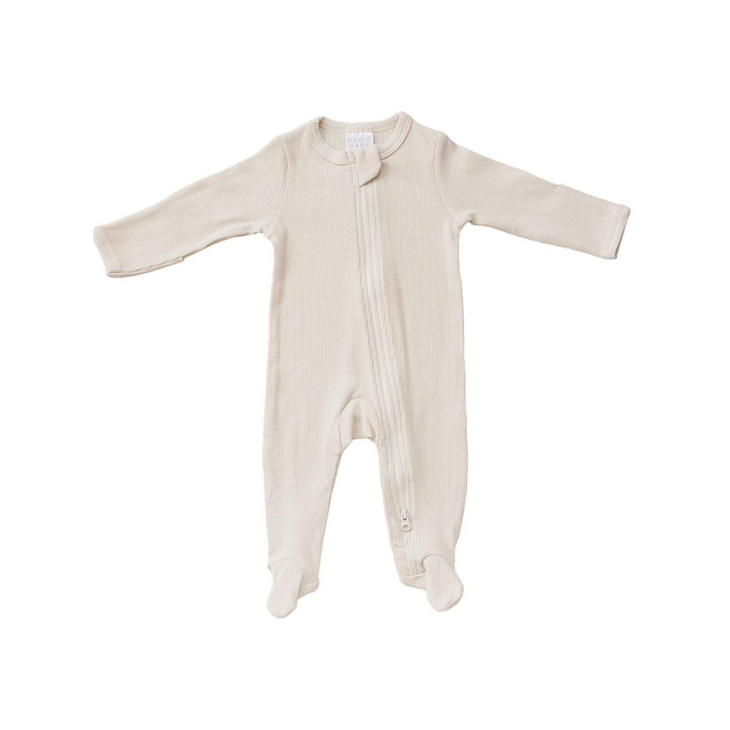 Mebie Baby Ribbed Romper - Vanilla - Atara & Co