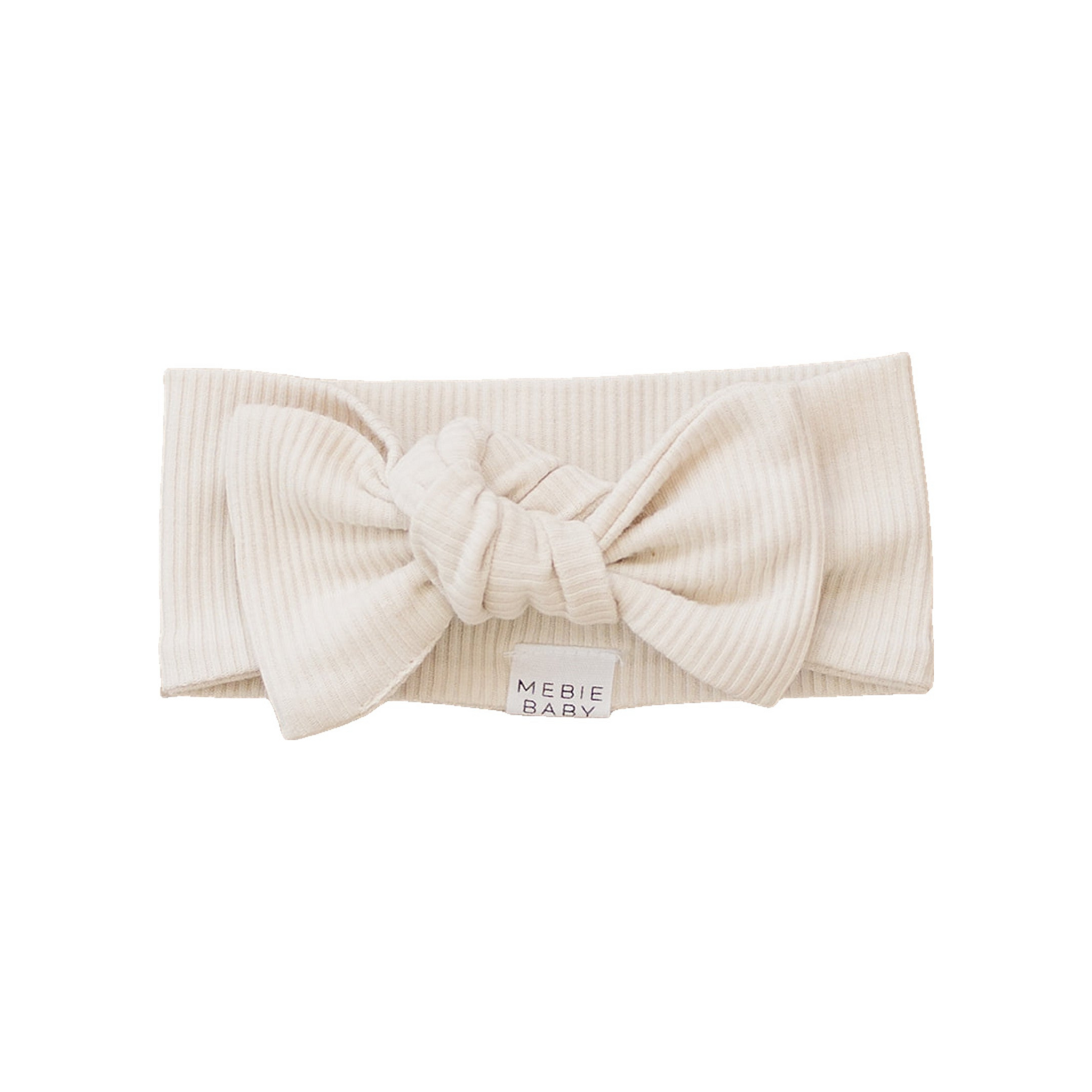 Mebie Baby Ribbed Head Wrap - Vanilla - Atara & Co