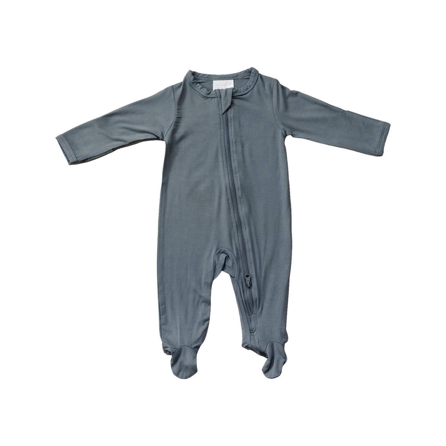 Mebie Baby Bamboo Romper - Charcoal - Atara & Co