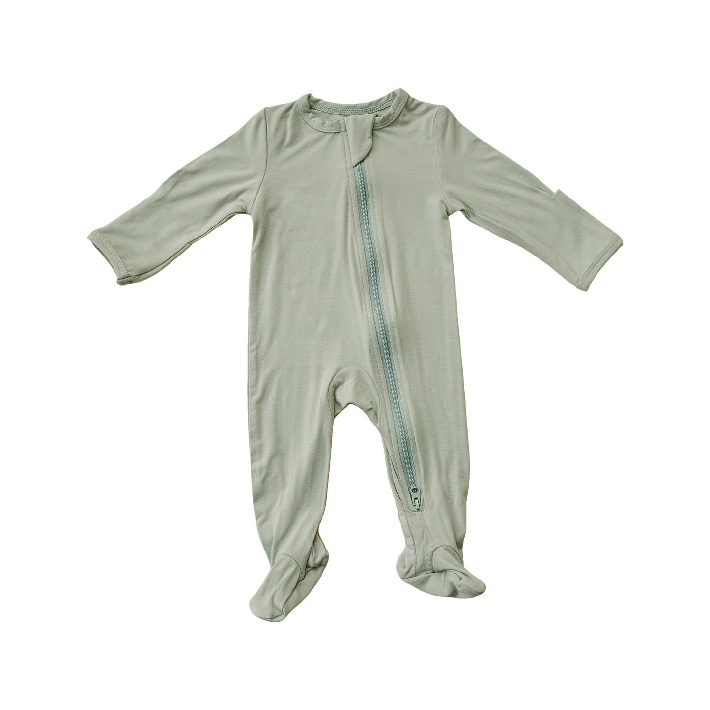 Mebie Baby Bamboo Romper - Sage - Atara & Co