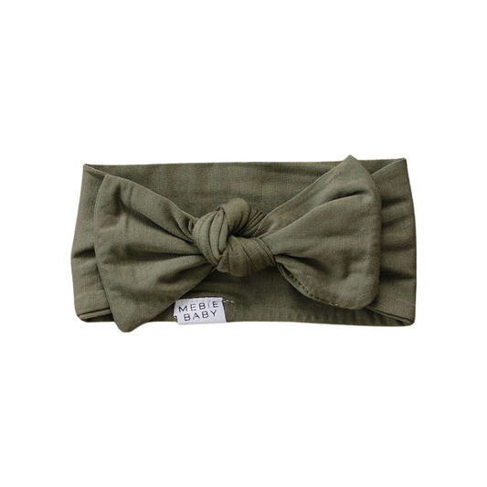 Mebie Baby Bamboo Head Wrap - Olive - Atara & Co