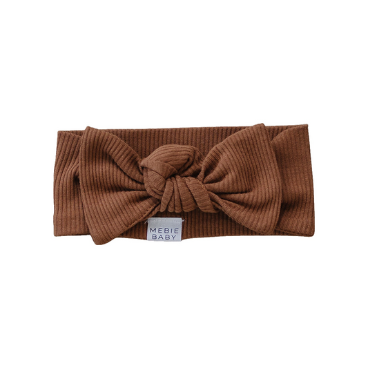 Mebie Baby Ribbed Head Wrap - Rust - Atara & Co