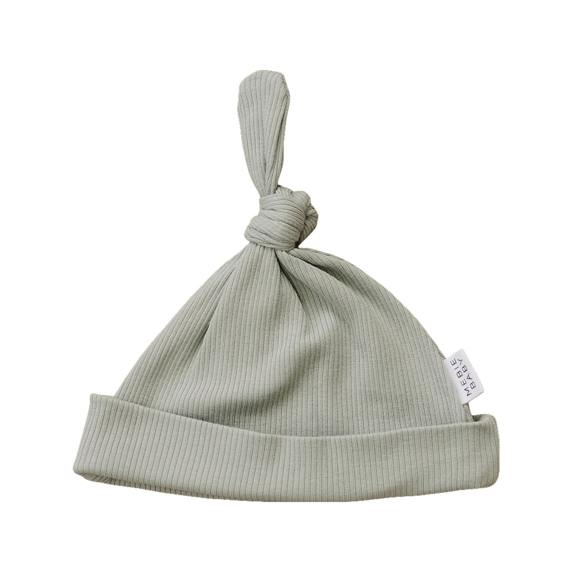 Mebie Baby Ribbed Knot Hat - Sage - Atara & Co