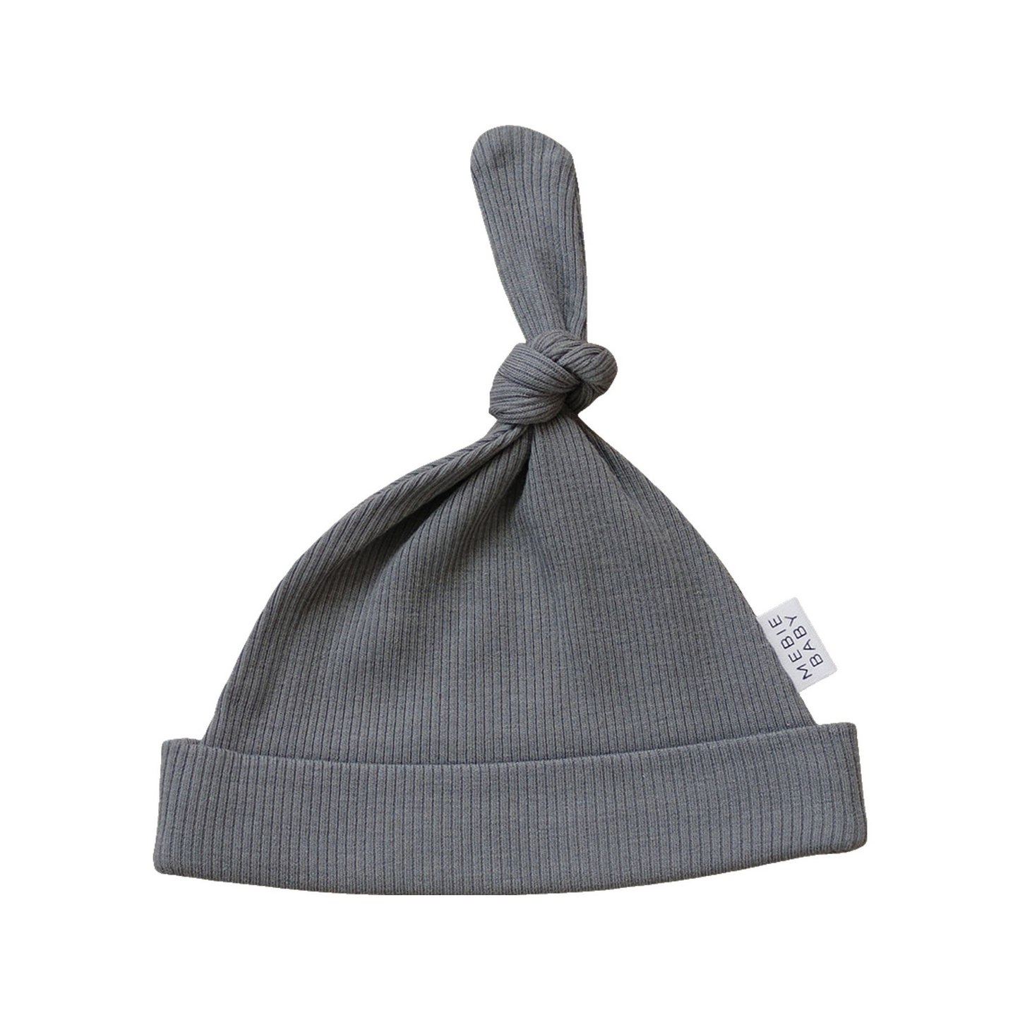 Mebie Baby Ribbed Knot Hat - Grey - Atara & Co