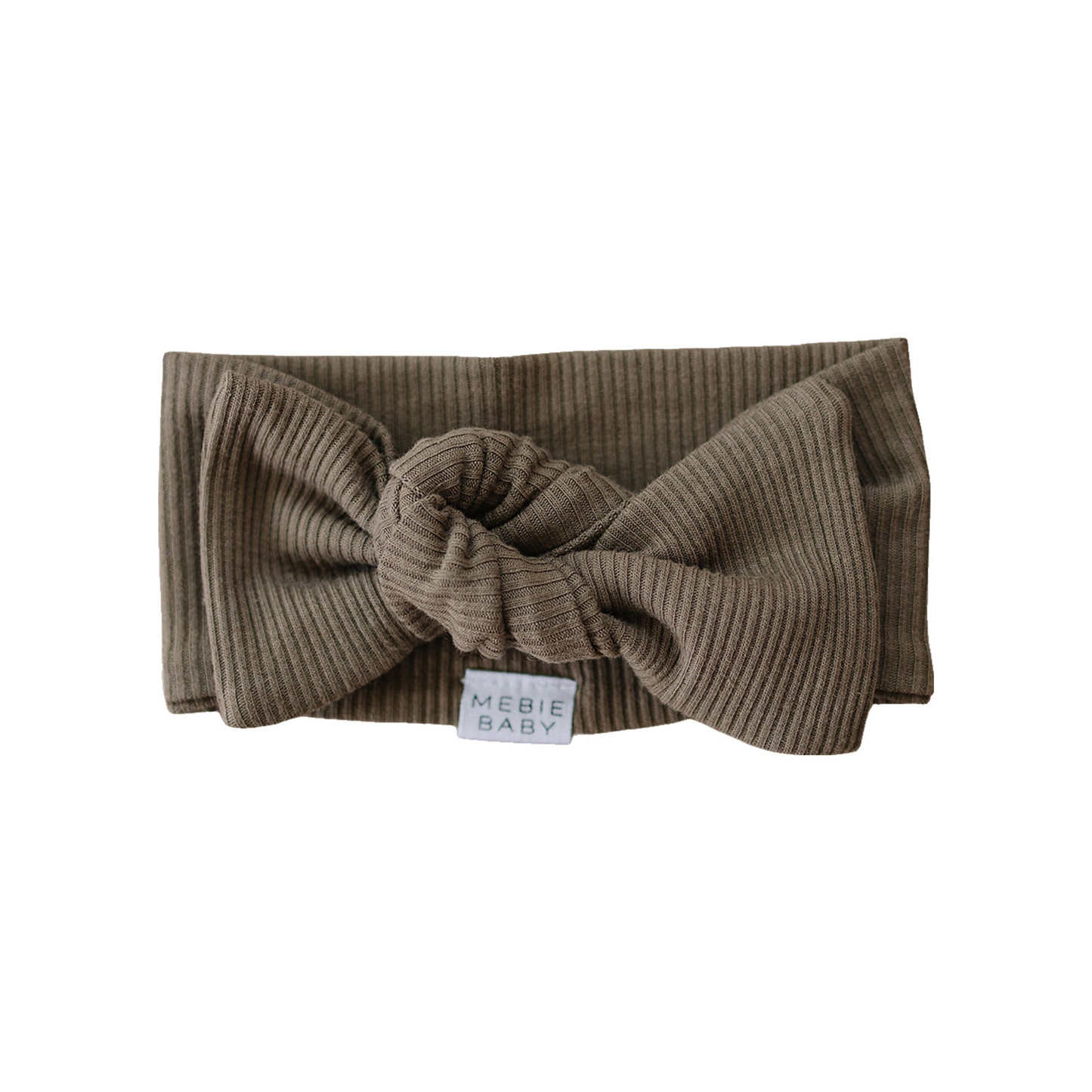 Mebie Baby Ribbed Head Wrap - Cocoa - Atara & Co