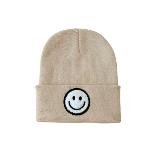 LPK Smiley Beanie - Beige - Atara & Co