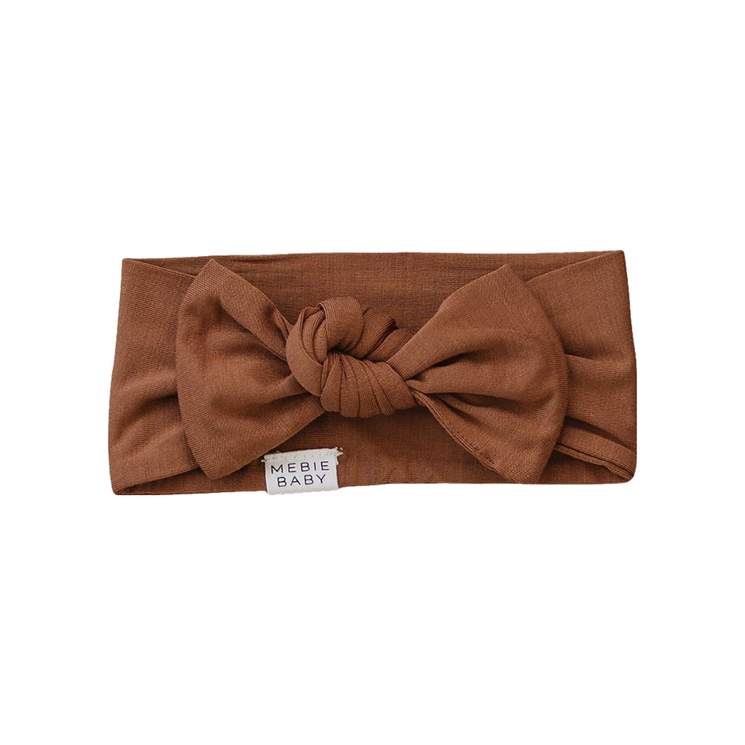 Mebie Baby Bamboo Head Wrap - Rust - Atara & Co