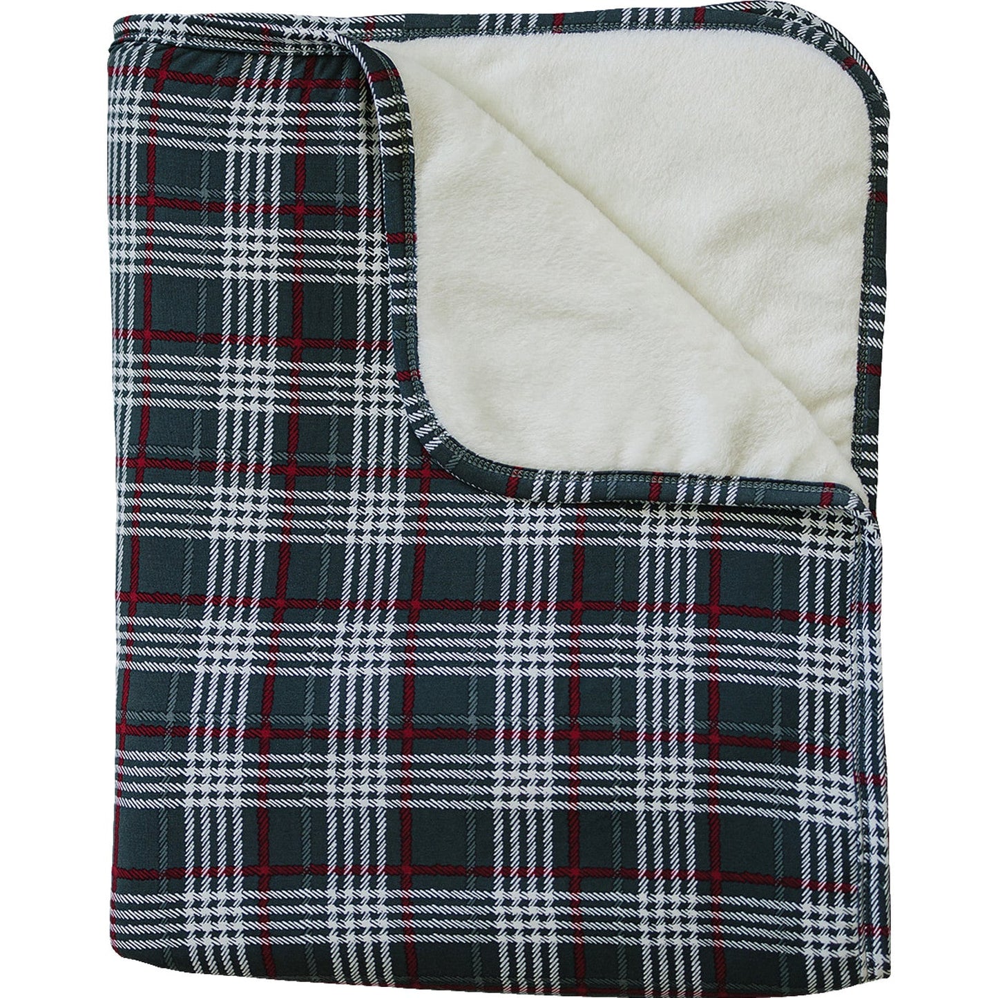 Mebie Baby Bamboo Fleece Quilt - Green Plaid - Atara & Co