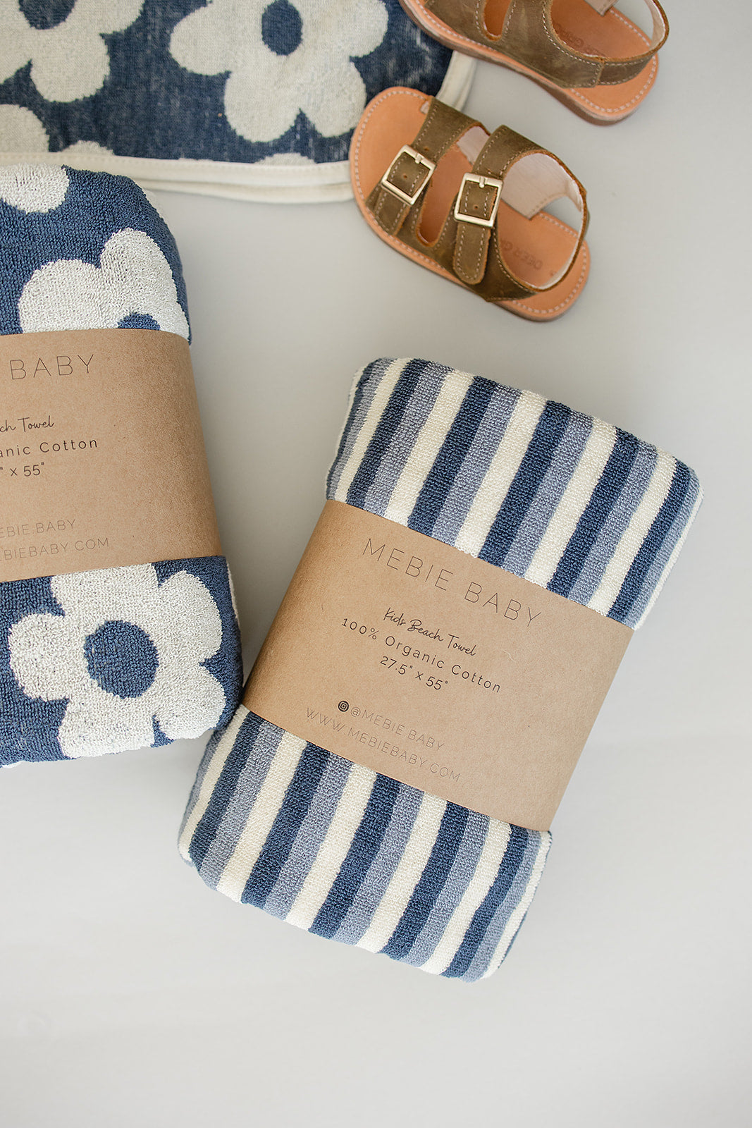Mebie Baby Blue Stripe Beach Towel