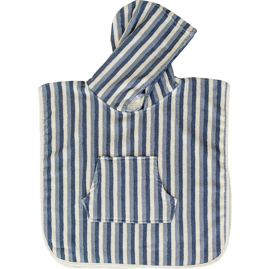 Mebie Baby Blue Stripe Beach Poncho